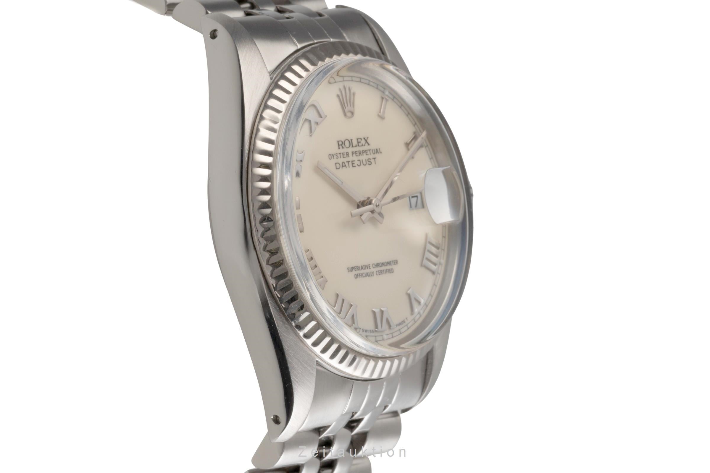 Rolex Datejust acier / or blanc automatique montre pour hommes 16014  [2504454]