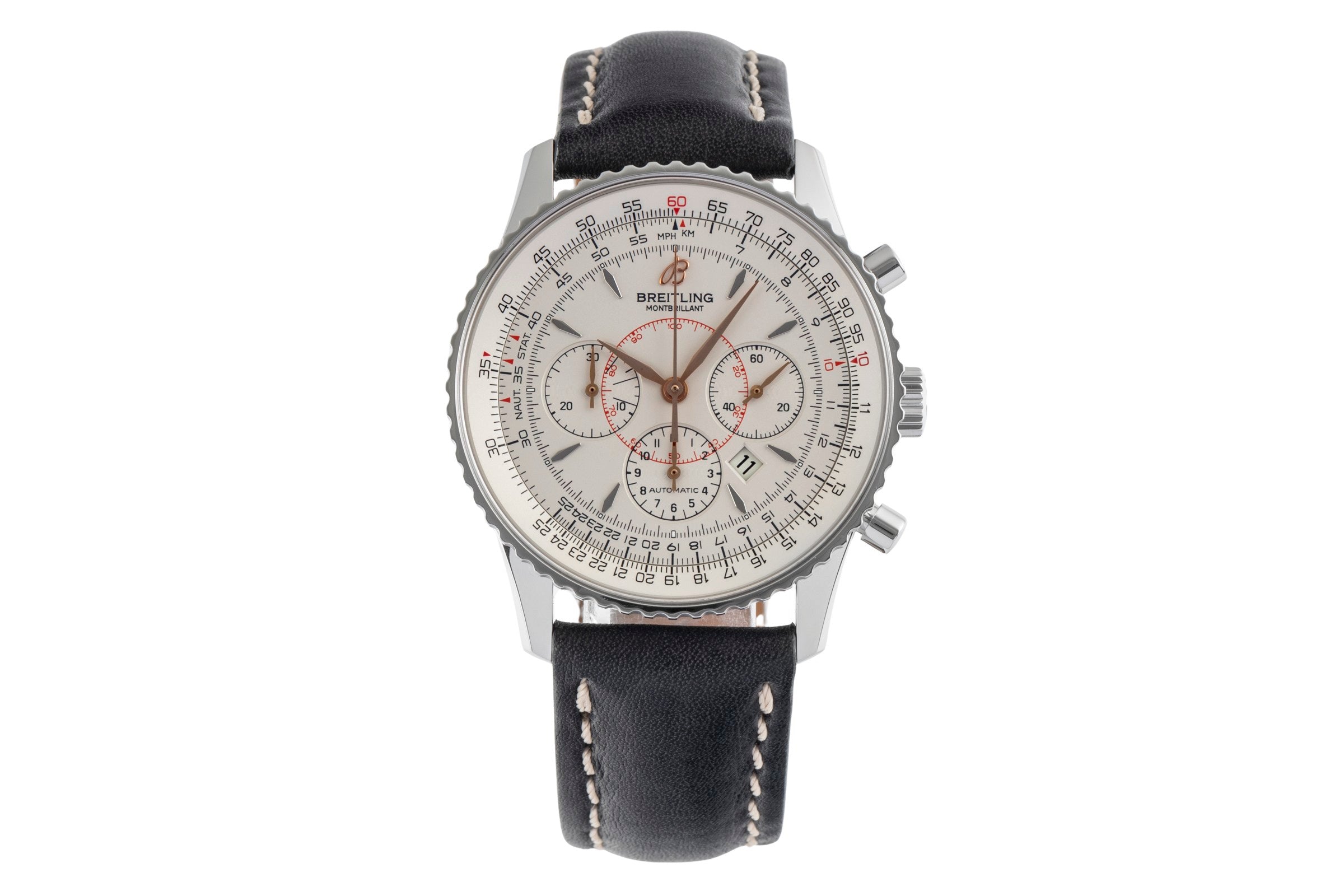 Breitling Montbrillant chronograph steel automatic Kal. B41 Ref