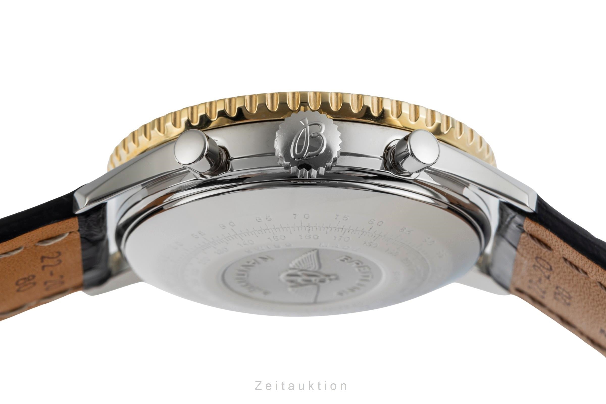 Breitling Navitimer chronograph gilt / steel automatic men's watch 81610  [2504456]