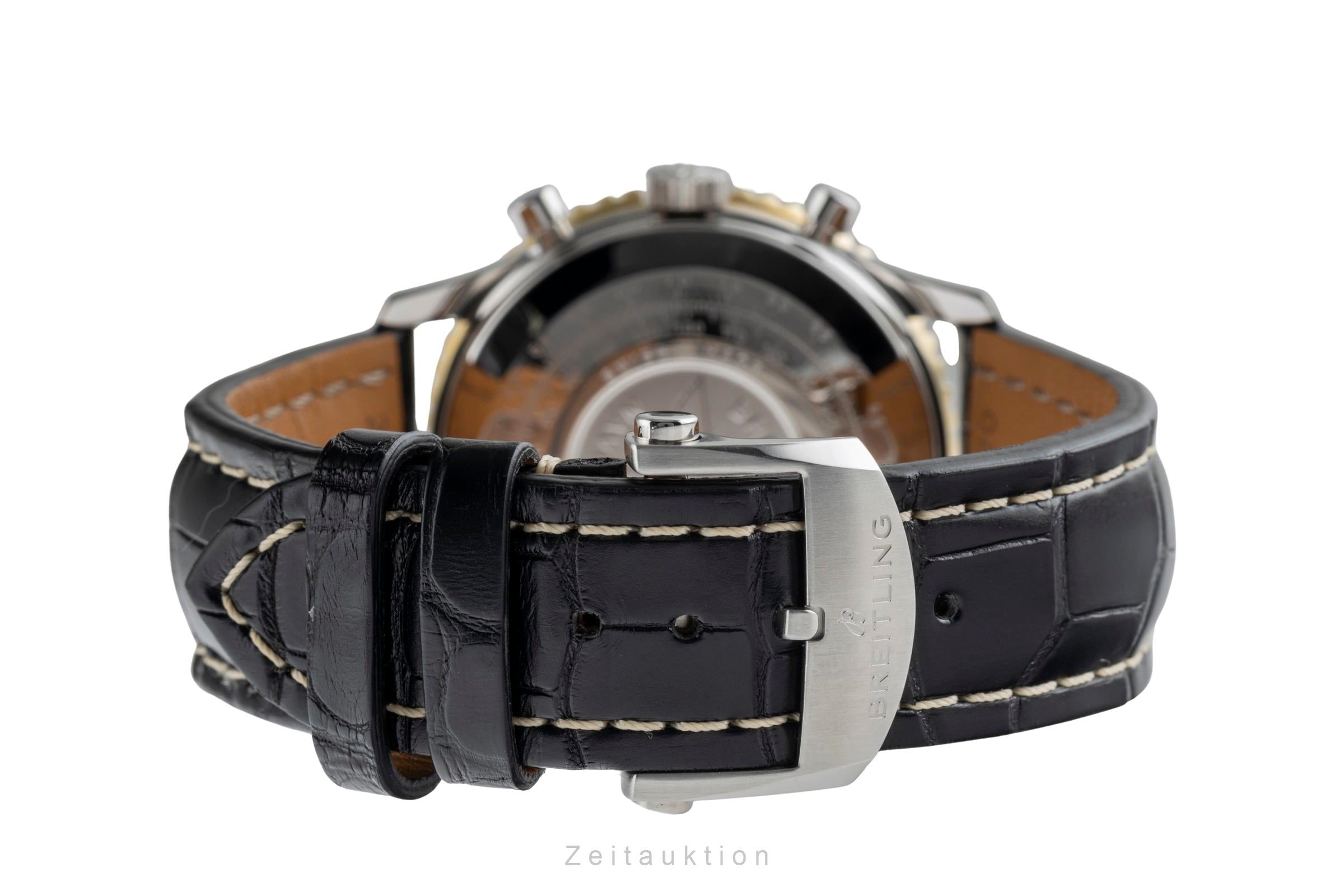 Breitling Navitimer chronograph gilt / steel automatic men's watch 81610  [2504456]