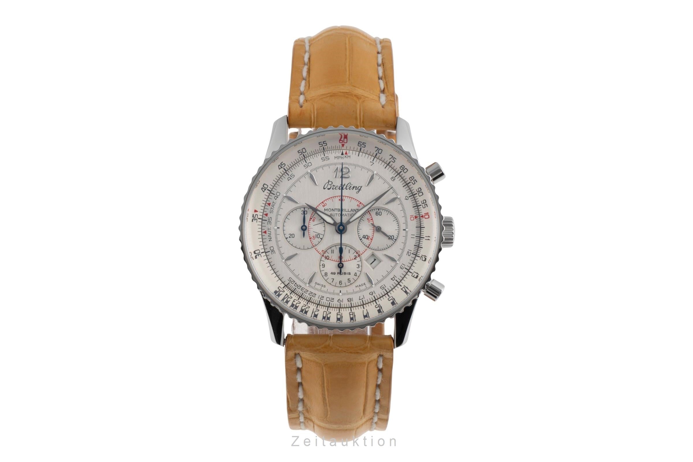 Breitling Montbrillant chronograph steel automatic men's watch A41330  [2504457]