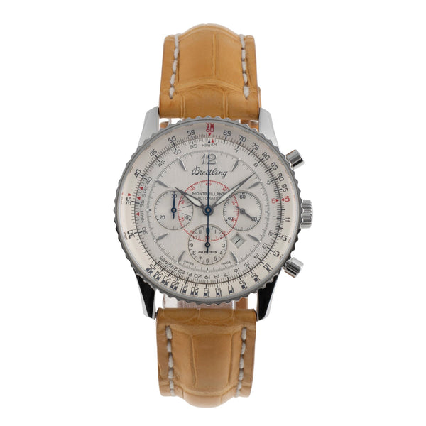 Breitling Montbrillant chronograph steel automatic men's watch A41330  [2504457]