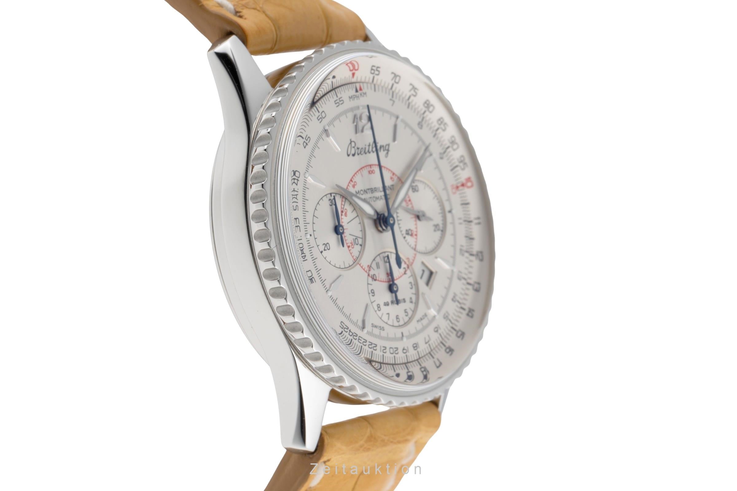 Breitling Montbrillant chronograph steel automatic men's watch A41330  [2504457]