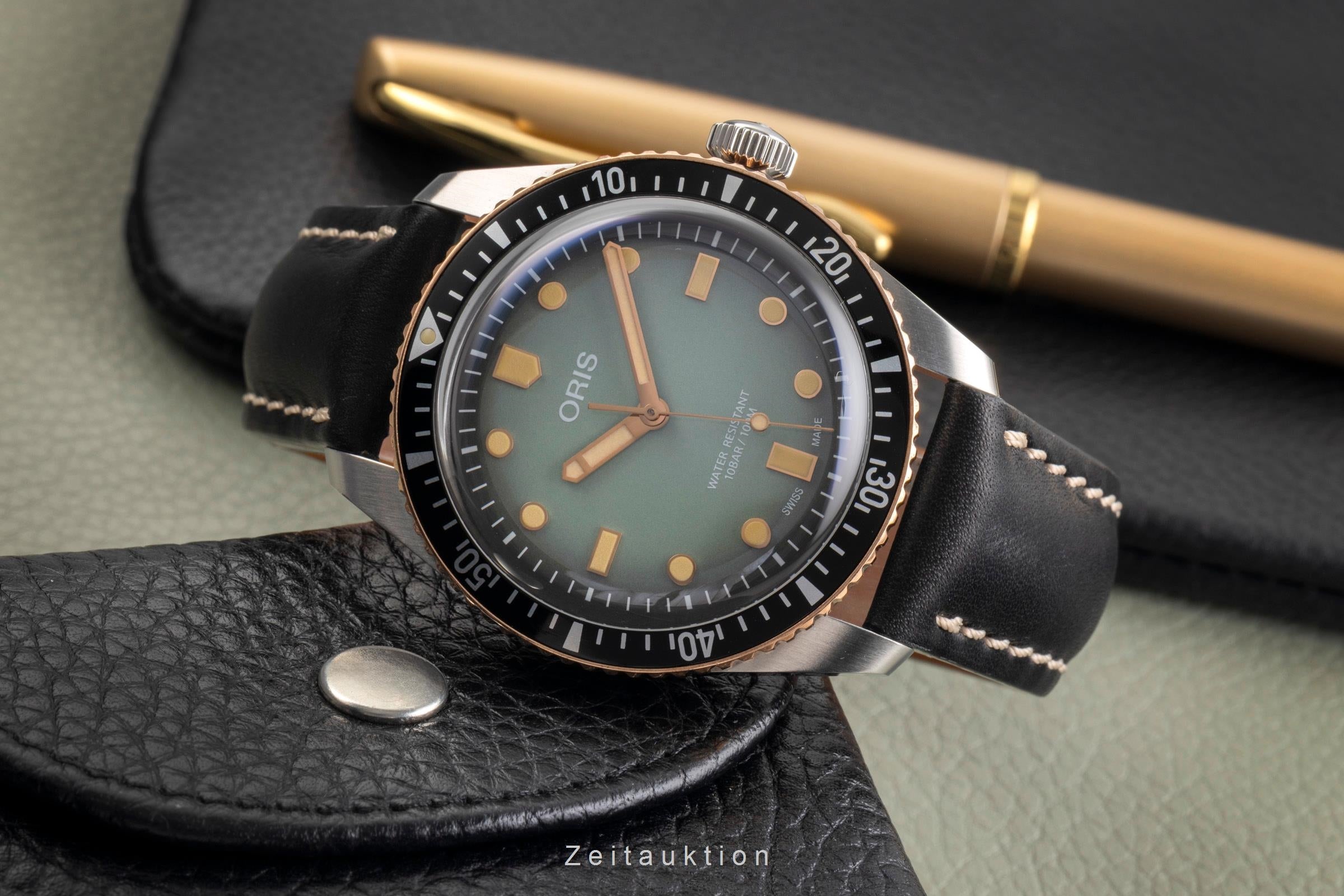 Oris X Momotaro Stahl / Bronze Automatik Herrenuhr Ref. 01 733 7707 4337 B&P [2504460]
