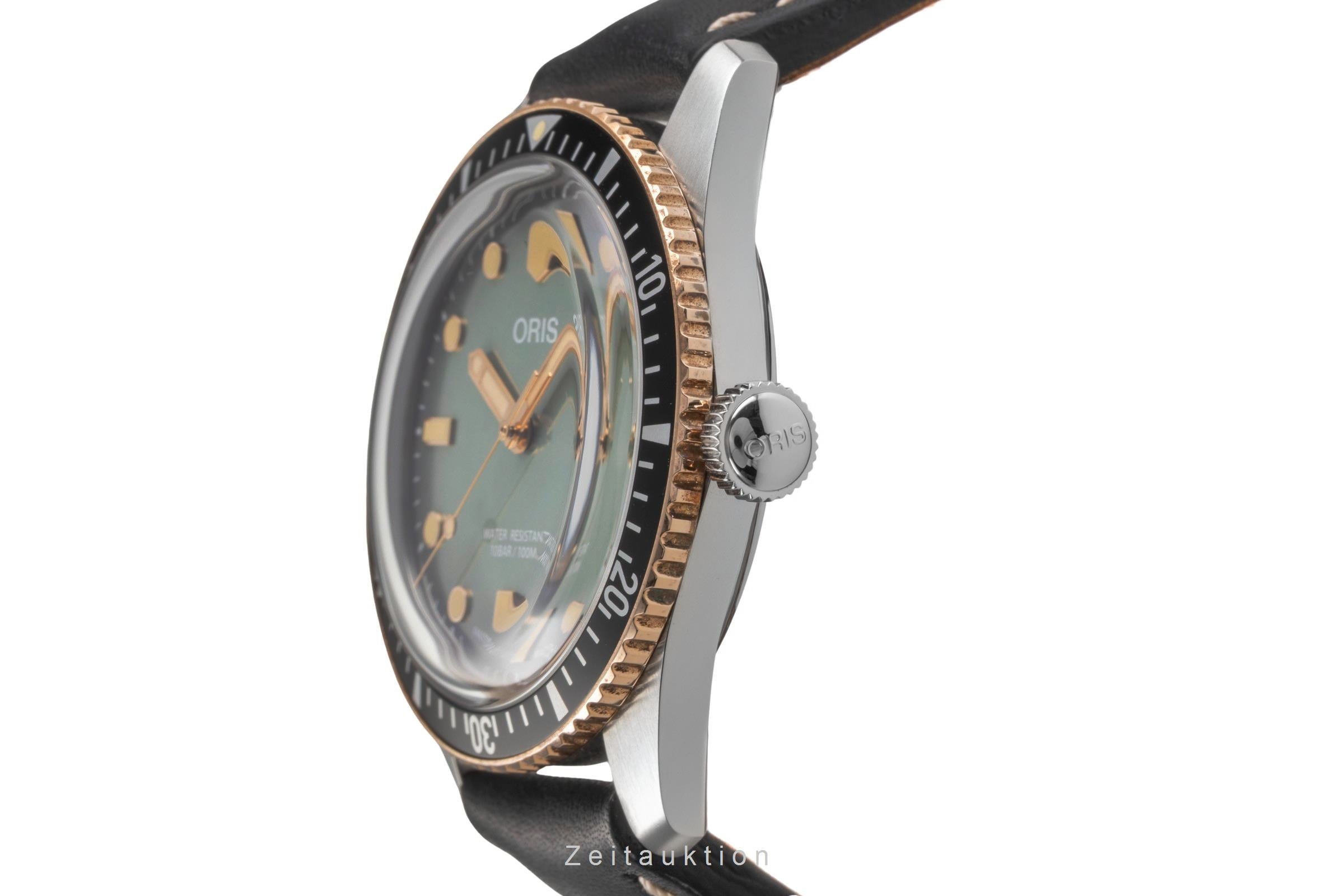 Oris X Momotaro Stahl / Bronze Automatik Herrenuhr Ref. 01 733 7707 4337 B&P [2504460]