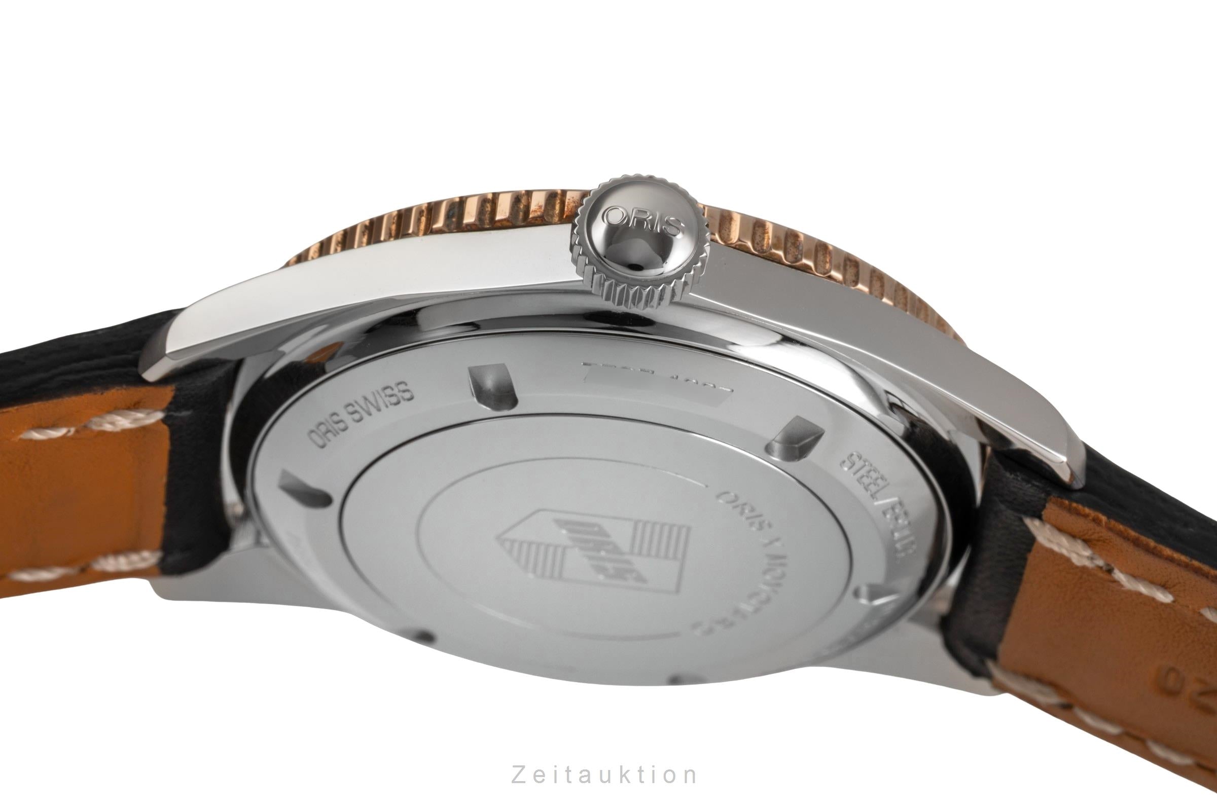 Oris X Momotaro Stahl / Bronze Automatik Herrenuhr Ref. 01 733 7707 4337 B&P [2504460]