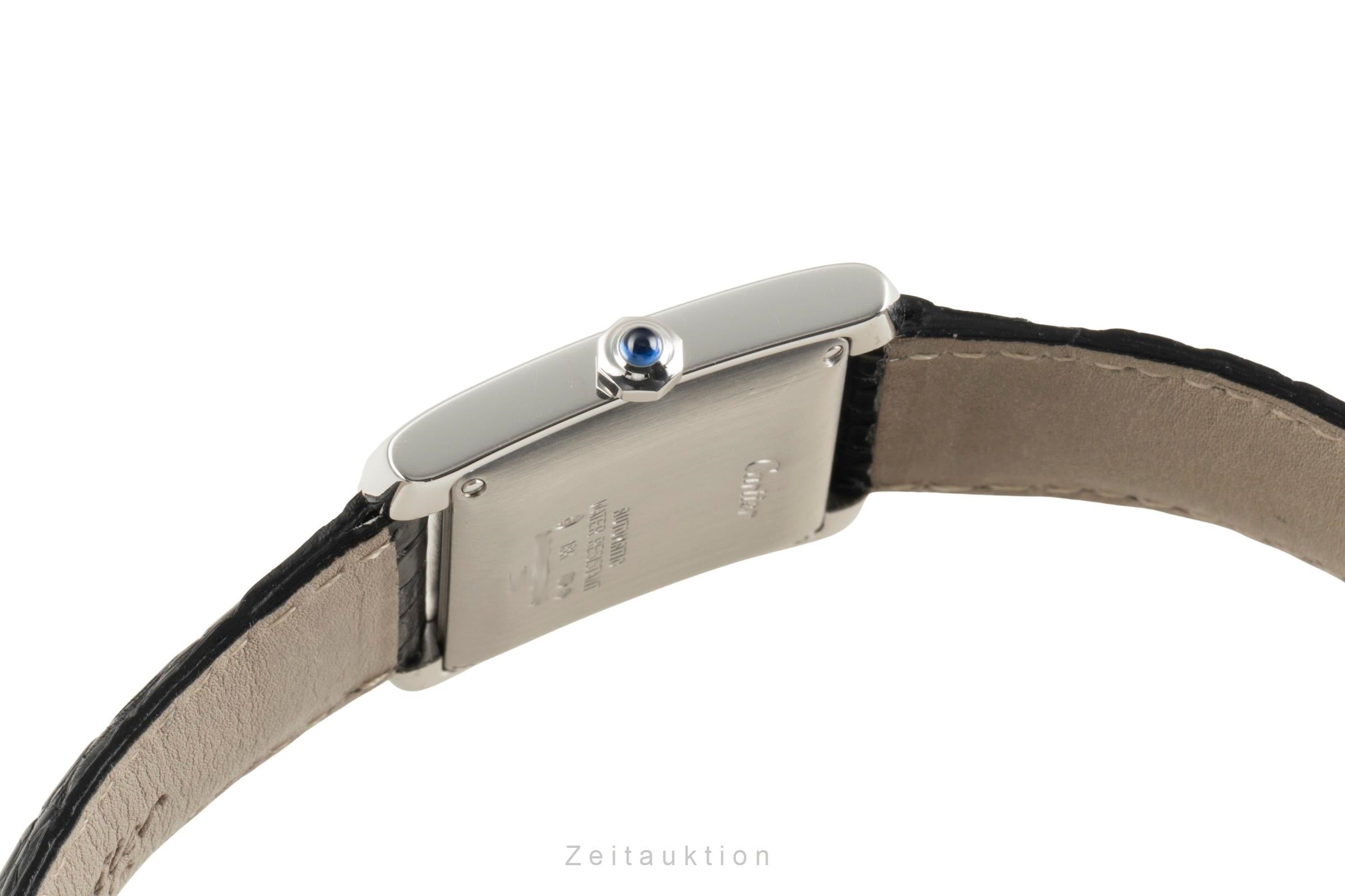 Cartier Tank Francaise LM 18k Weissgold Automatik Herrenuhr Medium Ref. W5001156 [2504466]