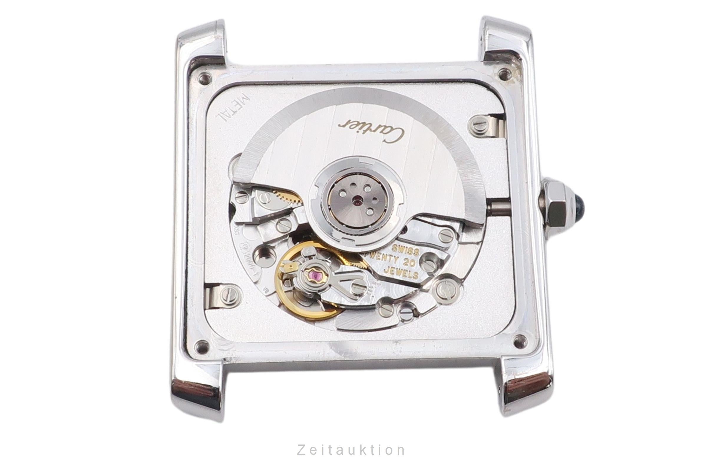 Cartier Tank Francaise LM 18k Weissgold Automatik Herrenuhr Medium Ref. W5001156 [2504466]