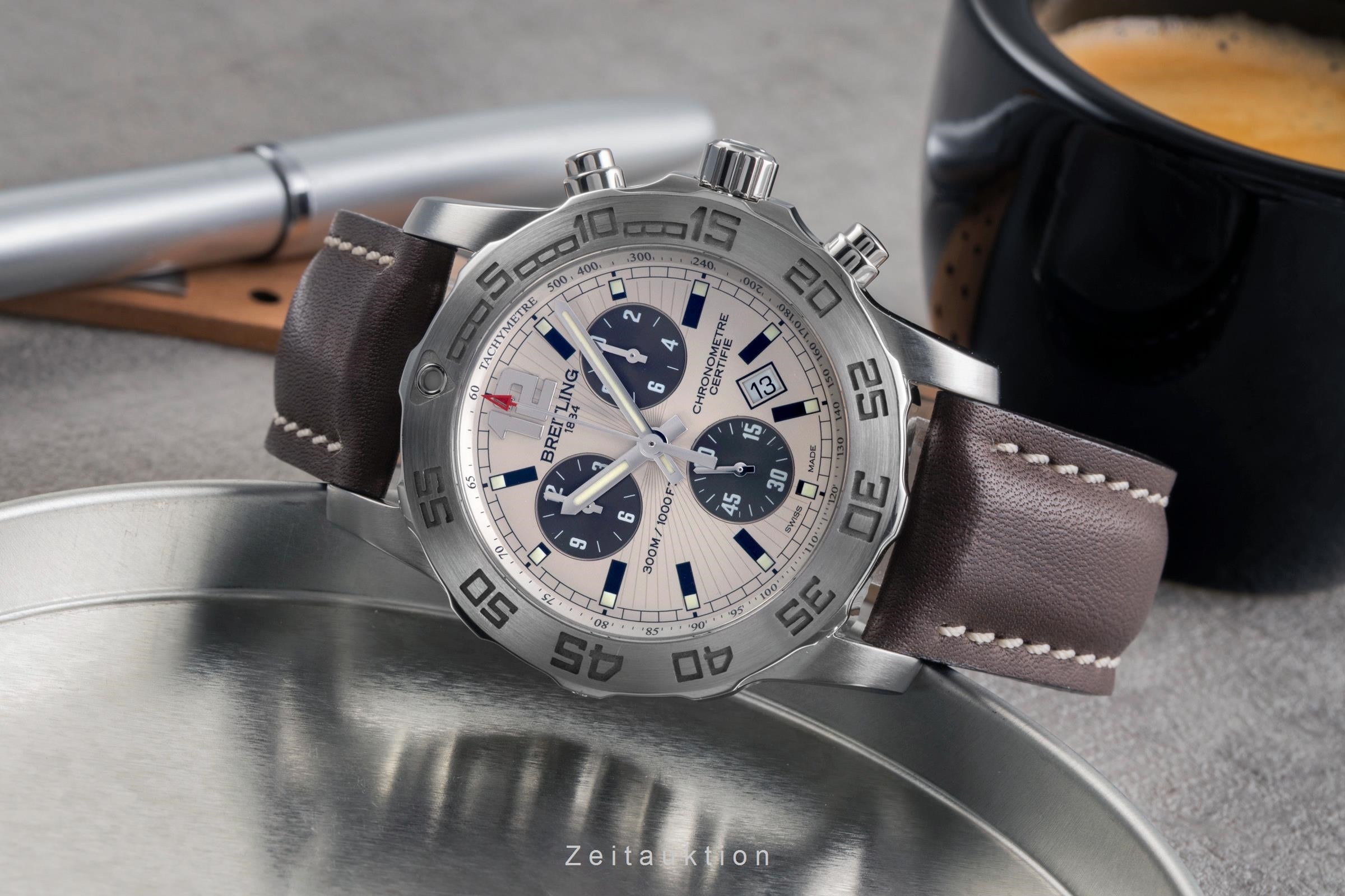 Breitling Colt Chronograph II Edelstahl Quarz Herrenuhr Ref. A7338710/G742 B&P [2504467]