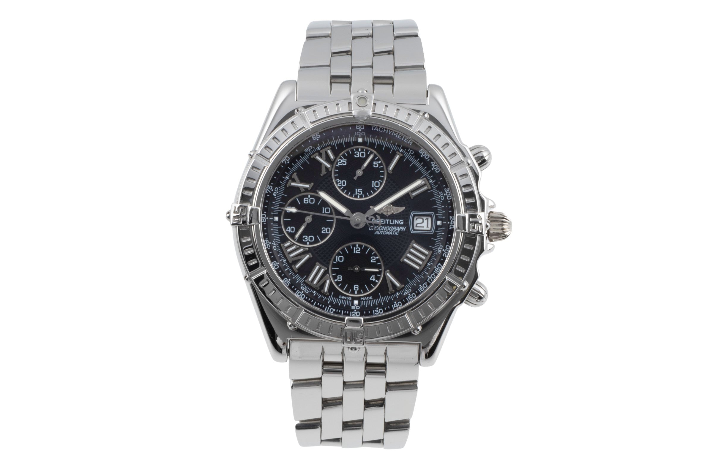 Breitling Crosswind chronograph steel automatic men's watch A13055 LP: 8100EUR  [2504469]