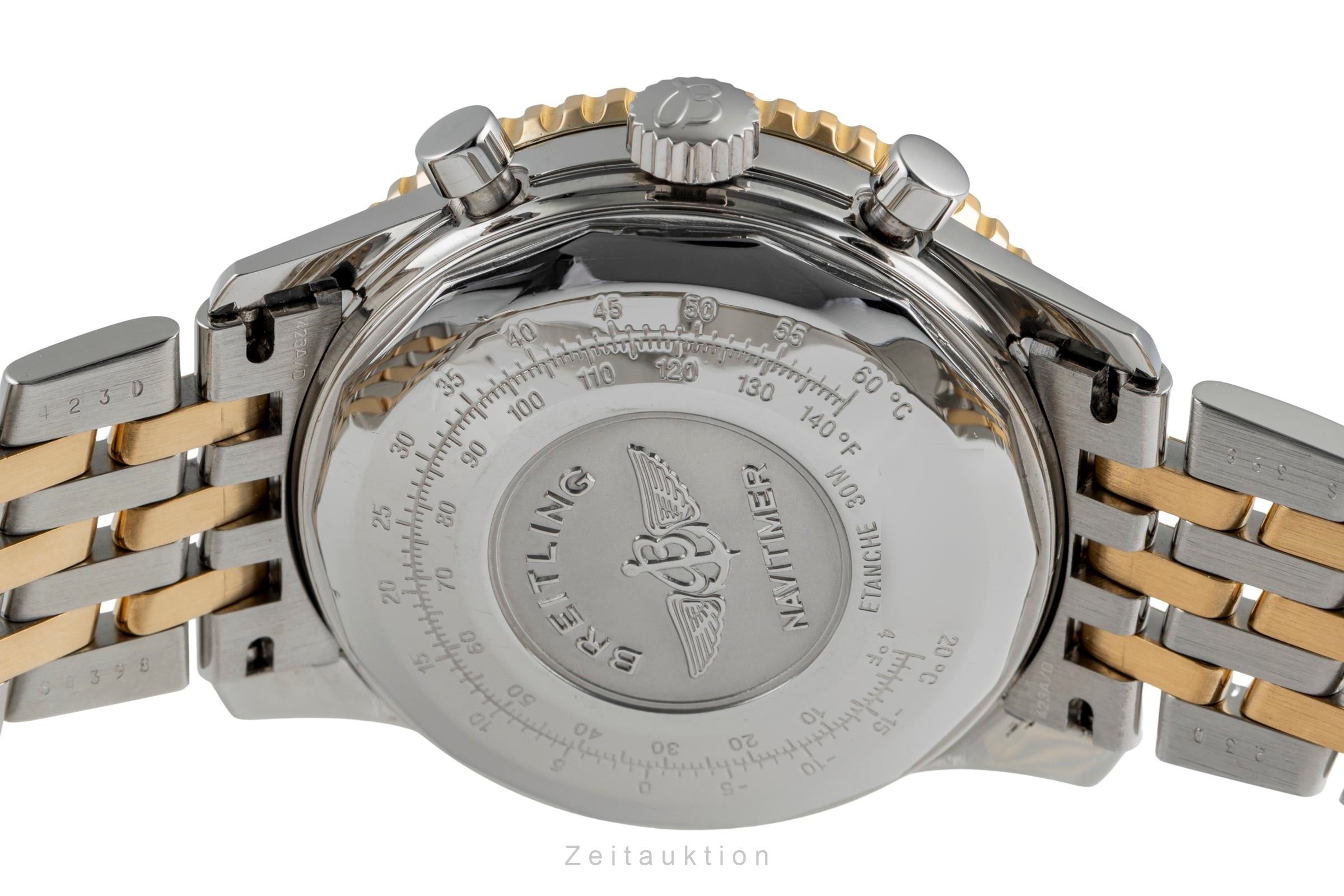 Breitling Old Navitimer chronograph steel / gold automatic men's watch D13022  [2504470]