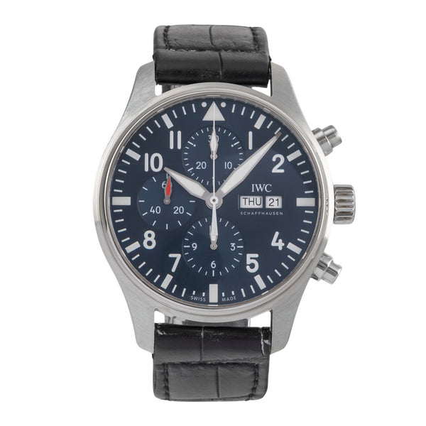 IWC Pilot cronografo acciaio automatismo orologio da uomo IW377714 LP: 7800EUR  [2504471]