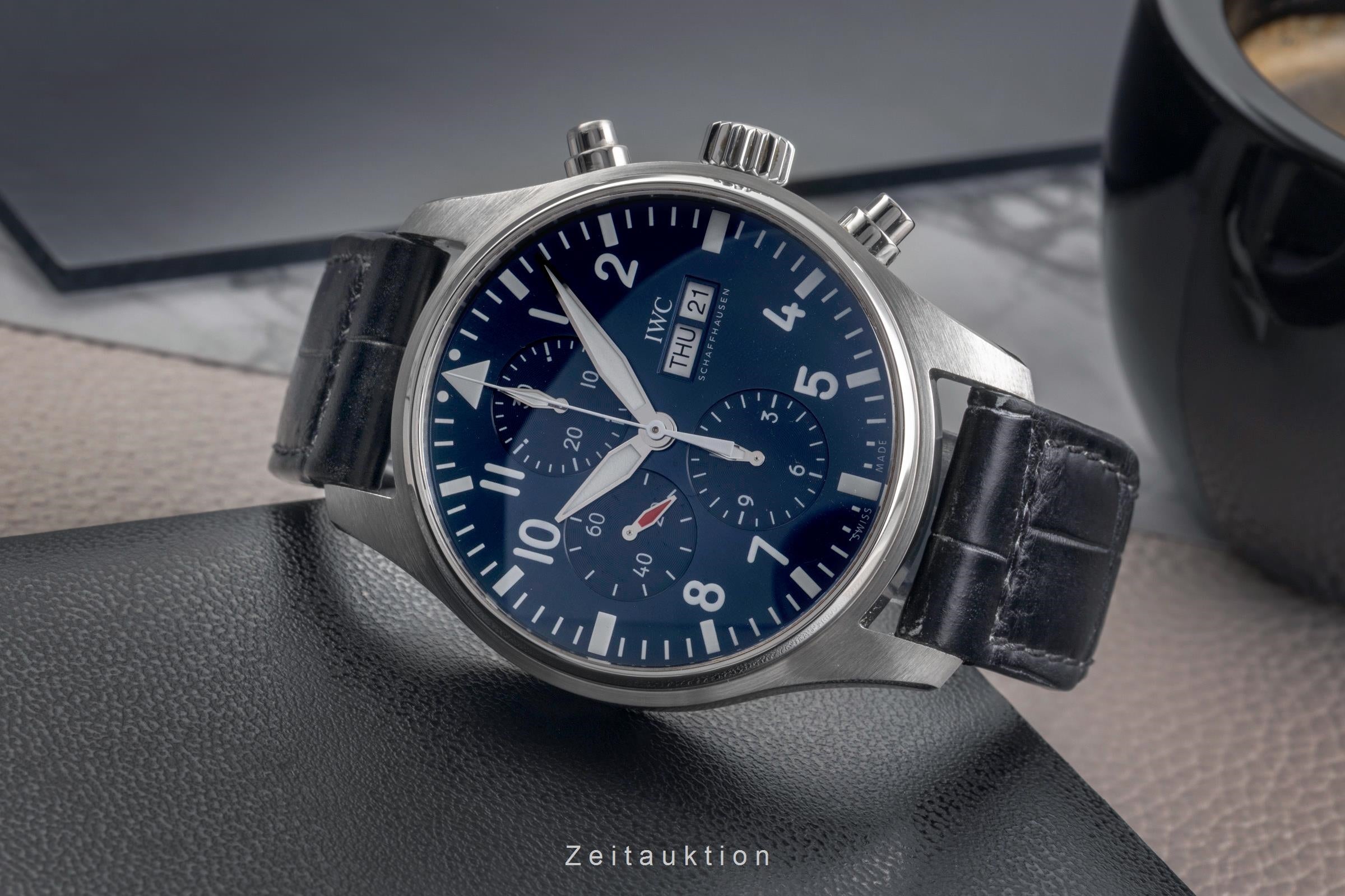 IWC Pilot cronografo acciaio automatismo orologio da uomo IW377714 LP: 7800EUR  [2504471]