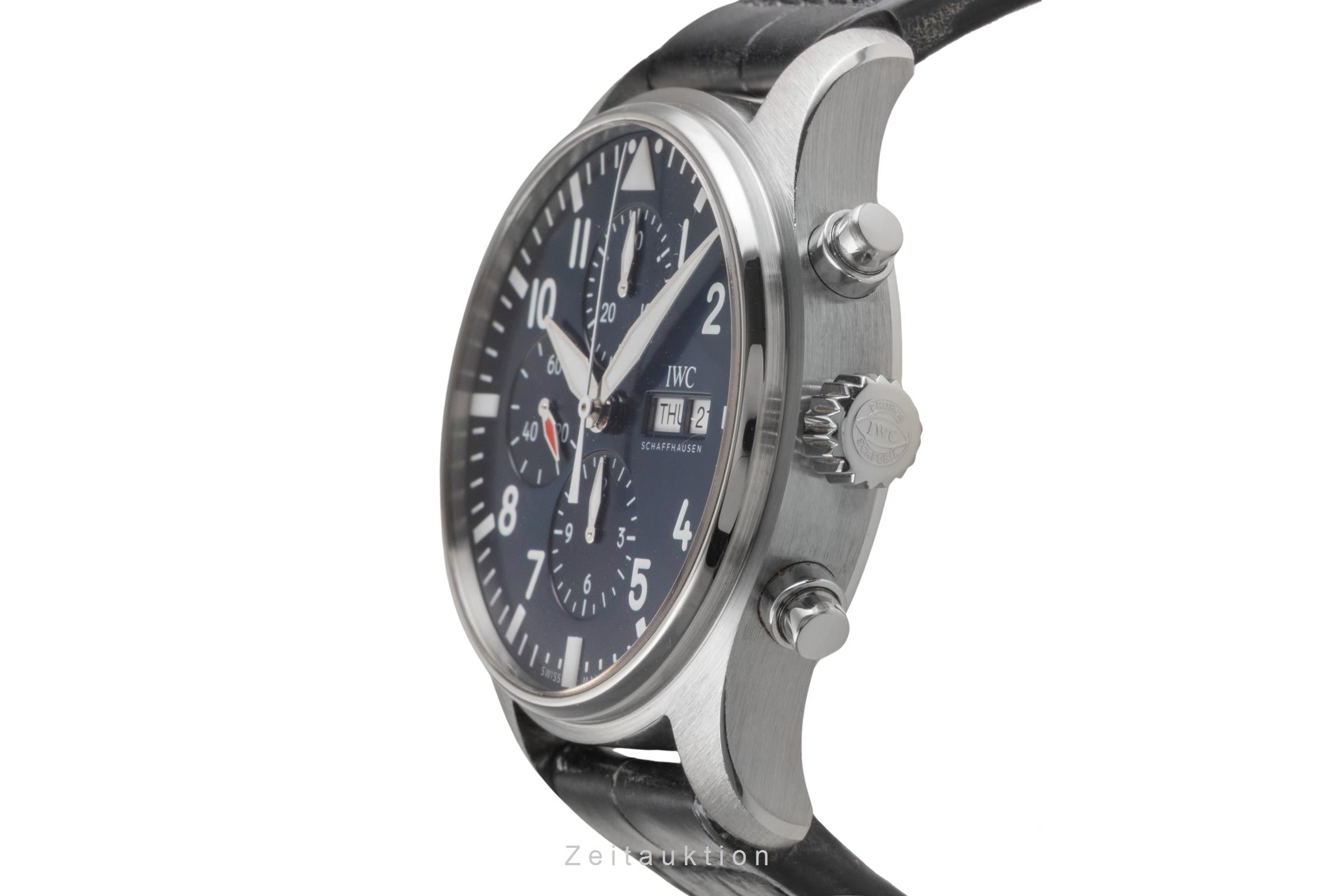 IWC Pilot cronografo acciaio automatismo orologio da uomo IW377714 LP: 7800EUR  [2504471]