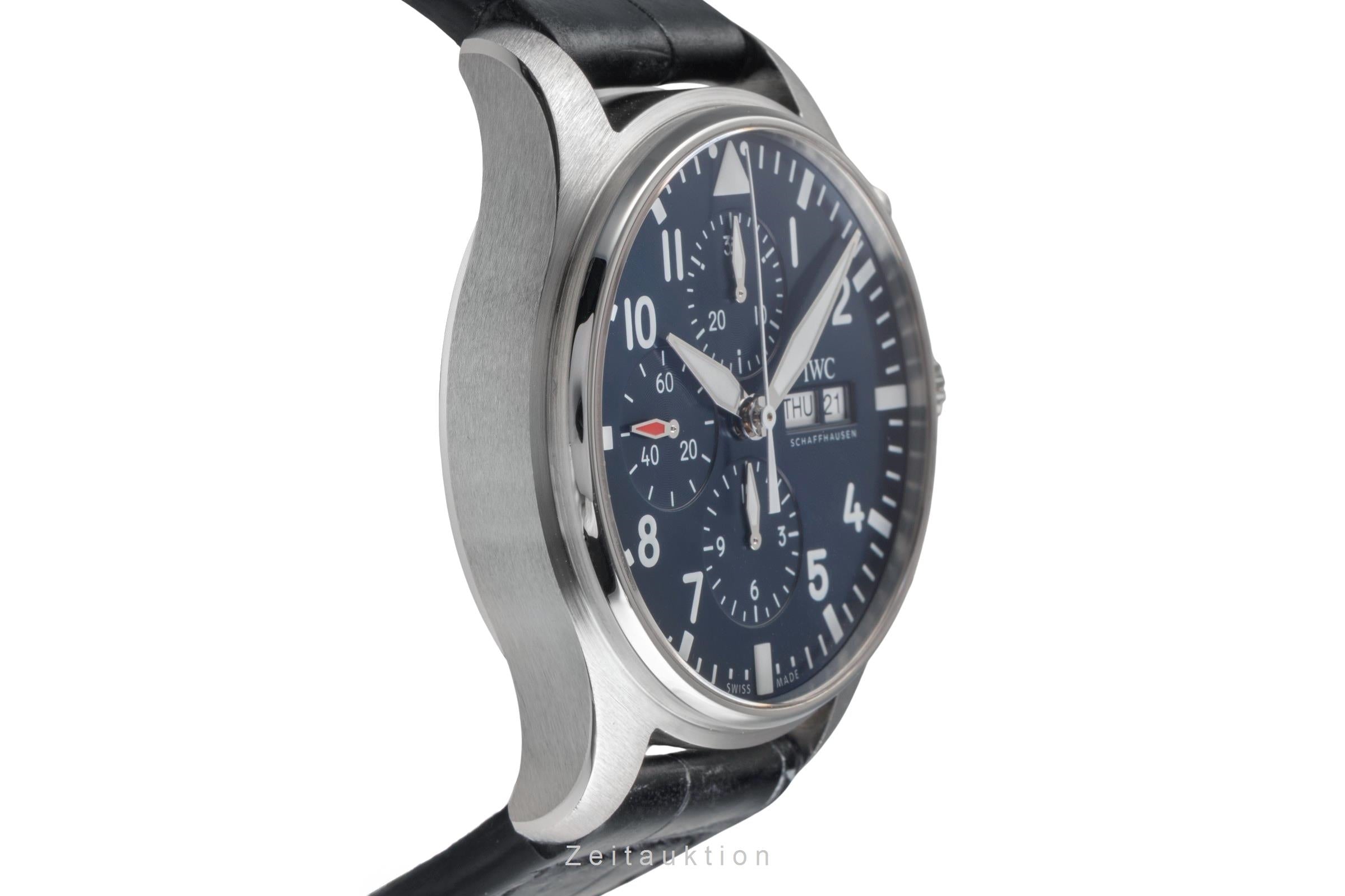 IWC Pilot cronografo acciaio automatismo orologio da uomo IW377714 LP: 7800EUR  [2504471]
