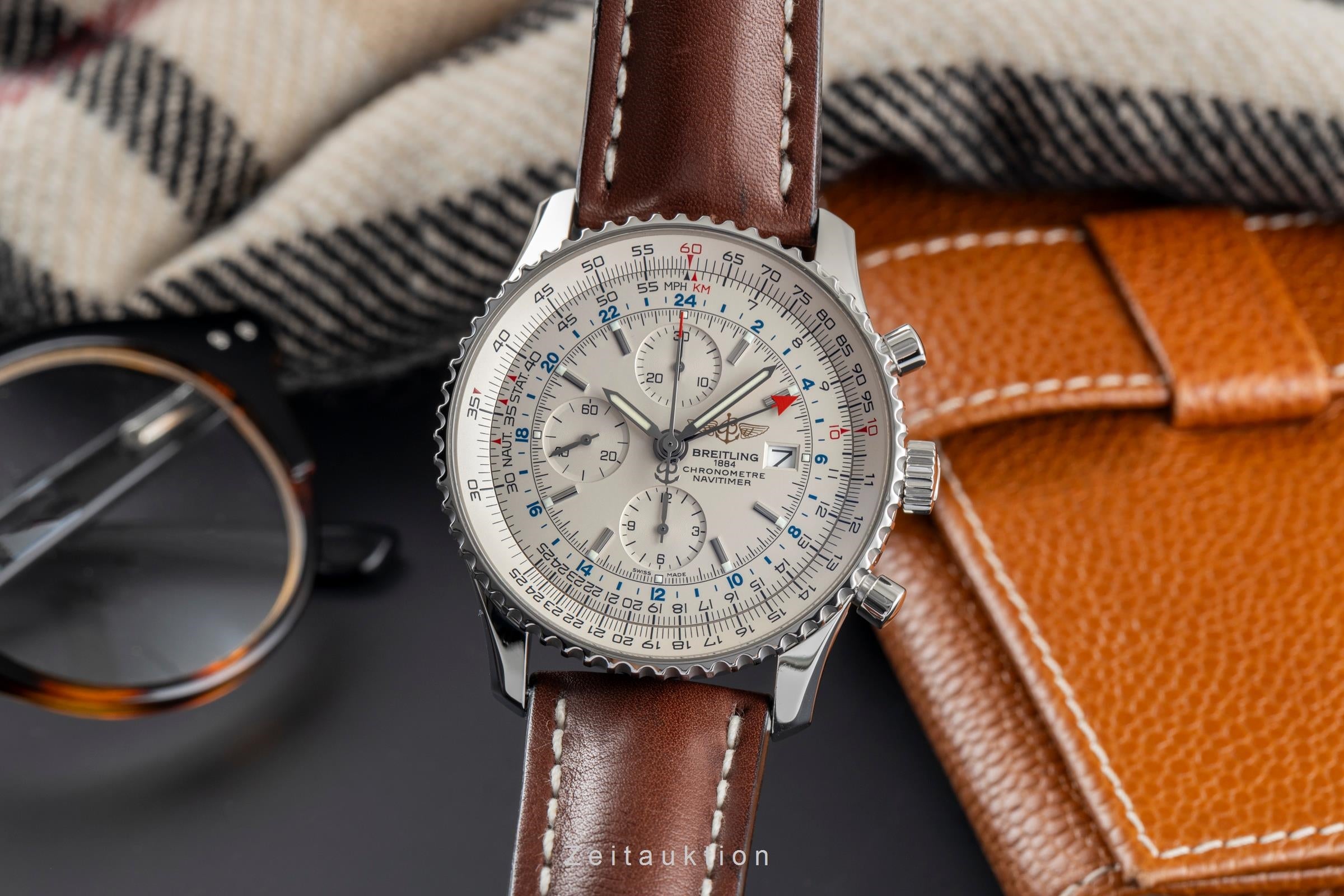 Breitling Navitimer chronograph steel automatic Kal. B24 Ref