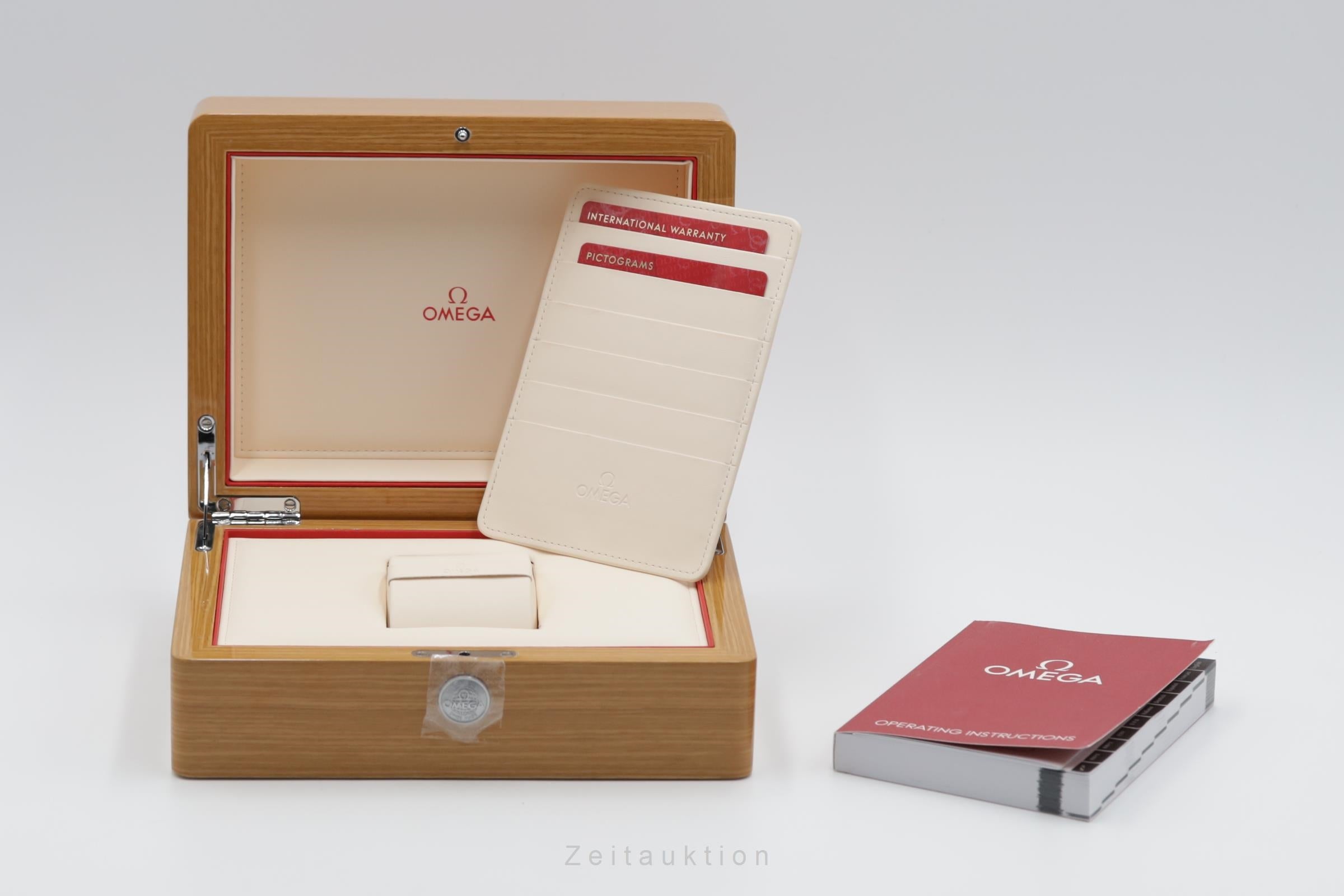 Omega De Ville acero automático reloj para caballeros 424.10.40.20.03.001 LP: 4100EUR  [2504473]