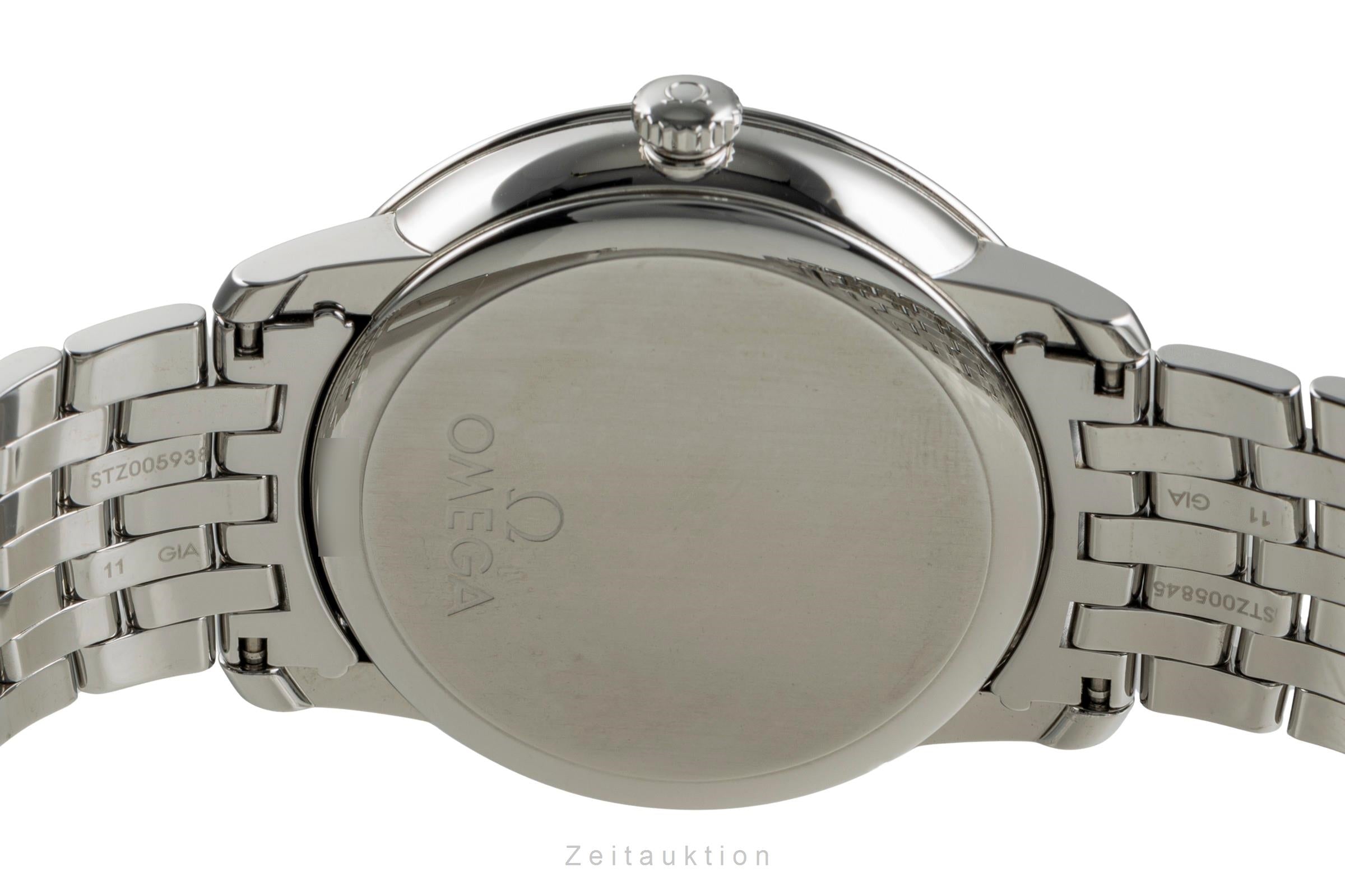 Omega De Ville acero automático reloj para caballeros 424.10.40.20.03.001 LP: 4100EUR  [2504473]