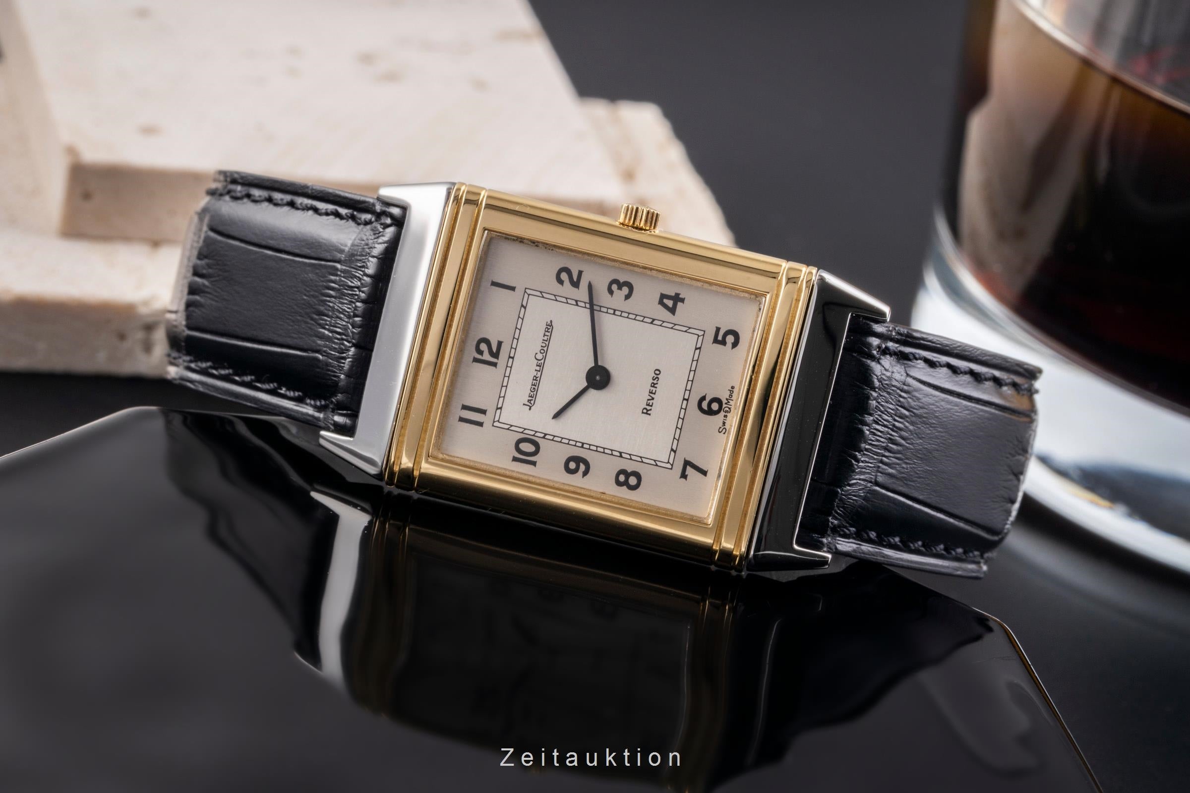 Jaeger LeCoultre Reverso acier / or  quartz montre pour femmes 140.105.5  [2504479]