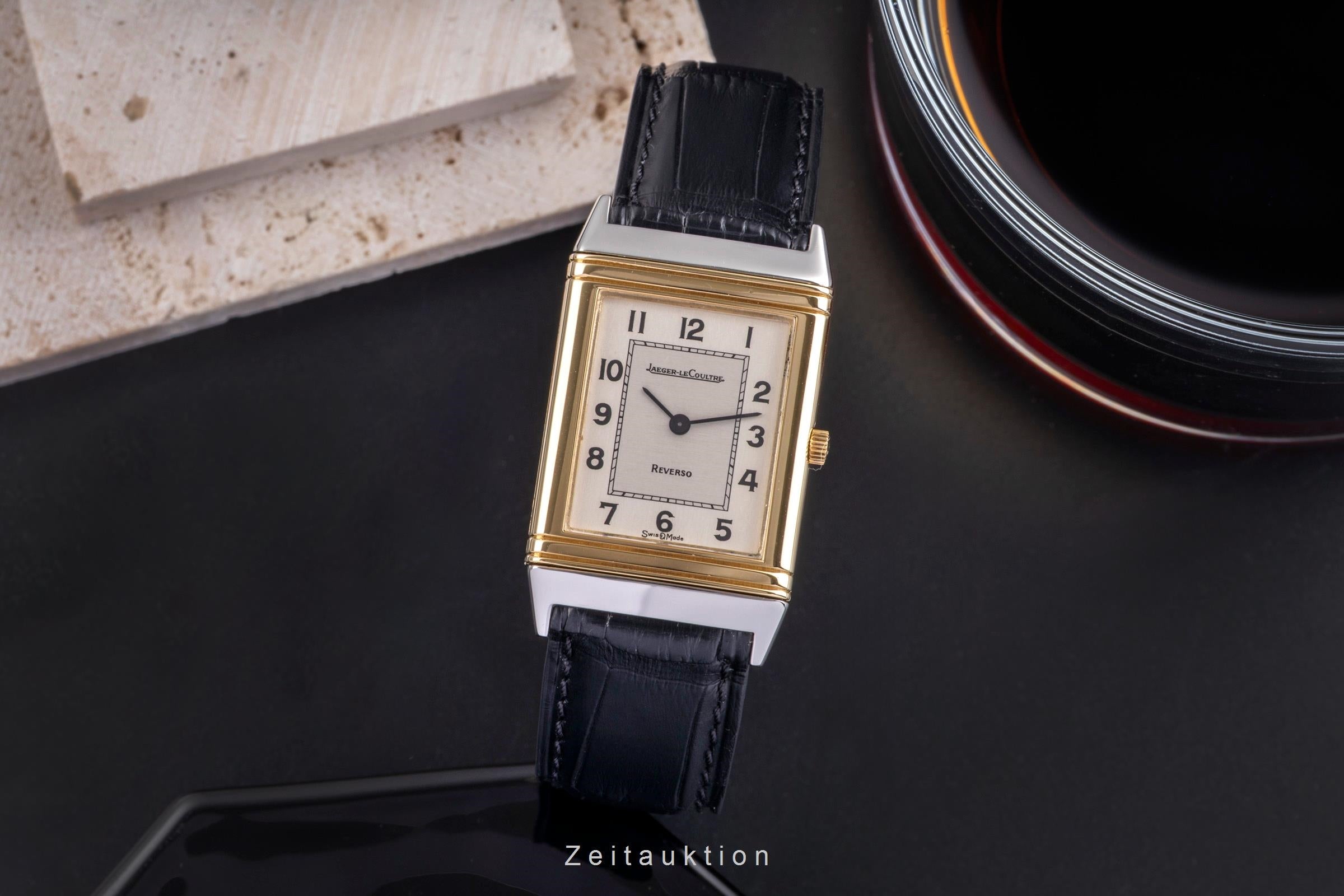 Jaeger LeCoultre Reverso acier / or  quartz montre pour femmes 140.105.5  [2504479]
