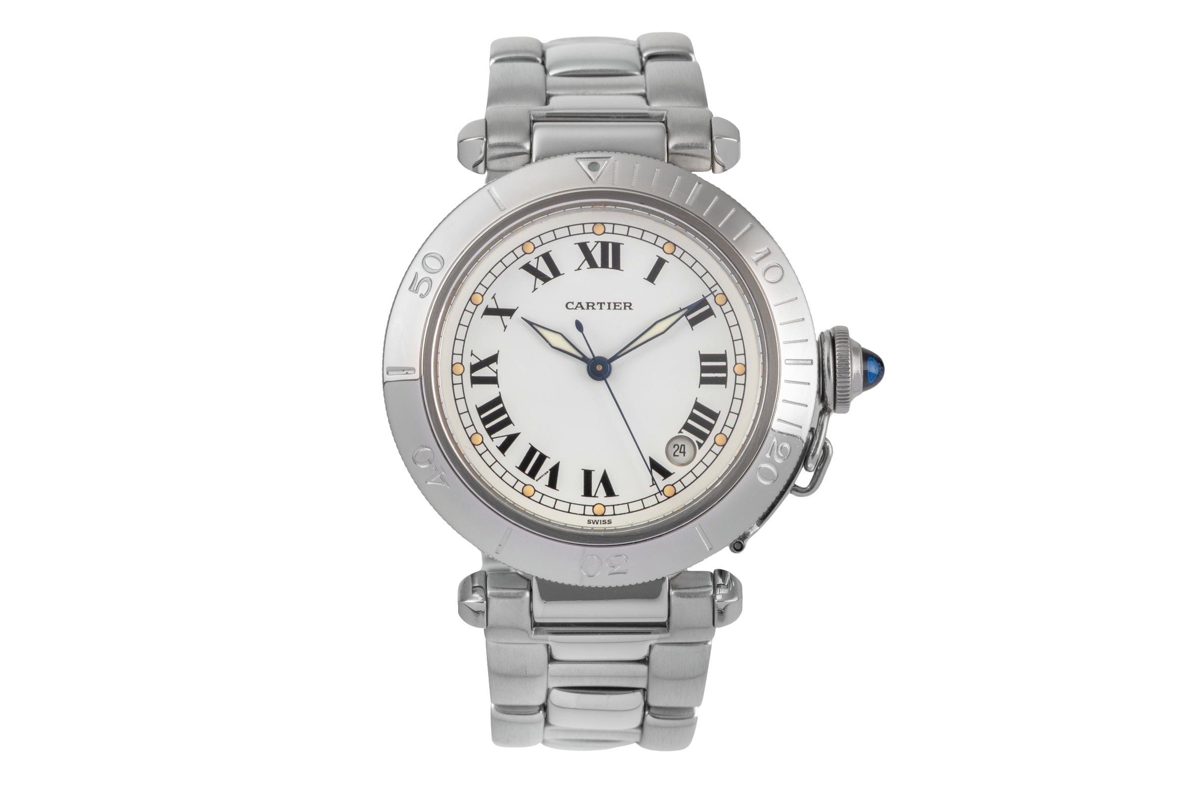 Cartier Pasha acier automatique montre pour hommes W31005H3  [2504480]