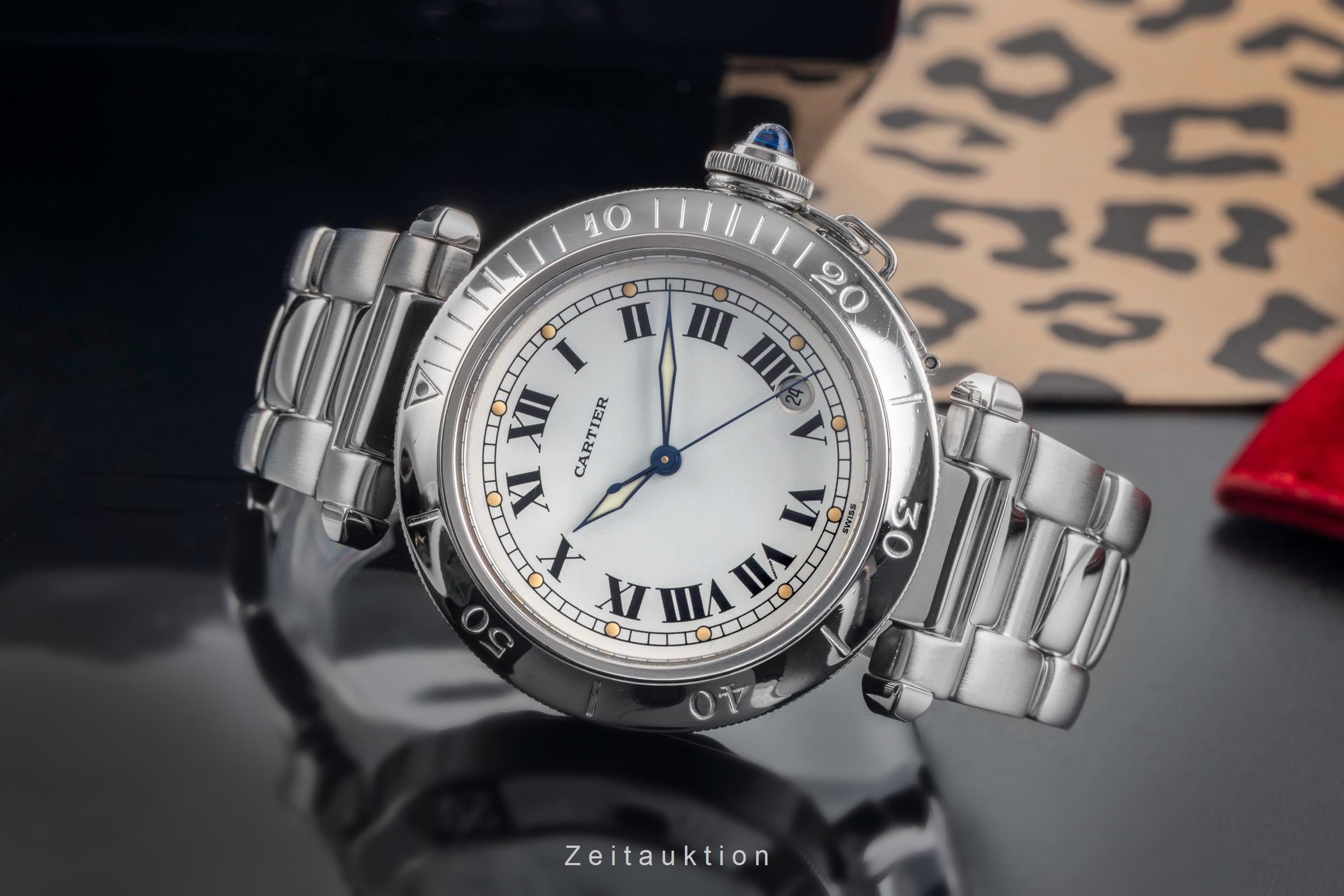 Cartier Pasha acier automatique montre pour hommes W31005H3  [2504480]