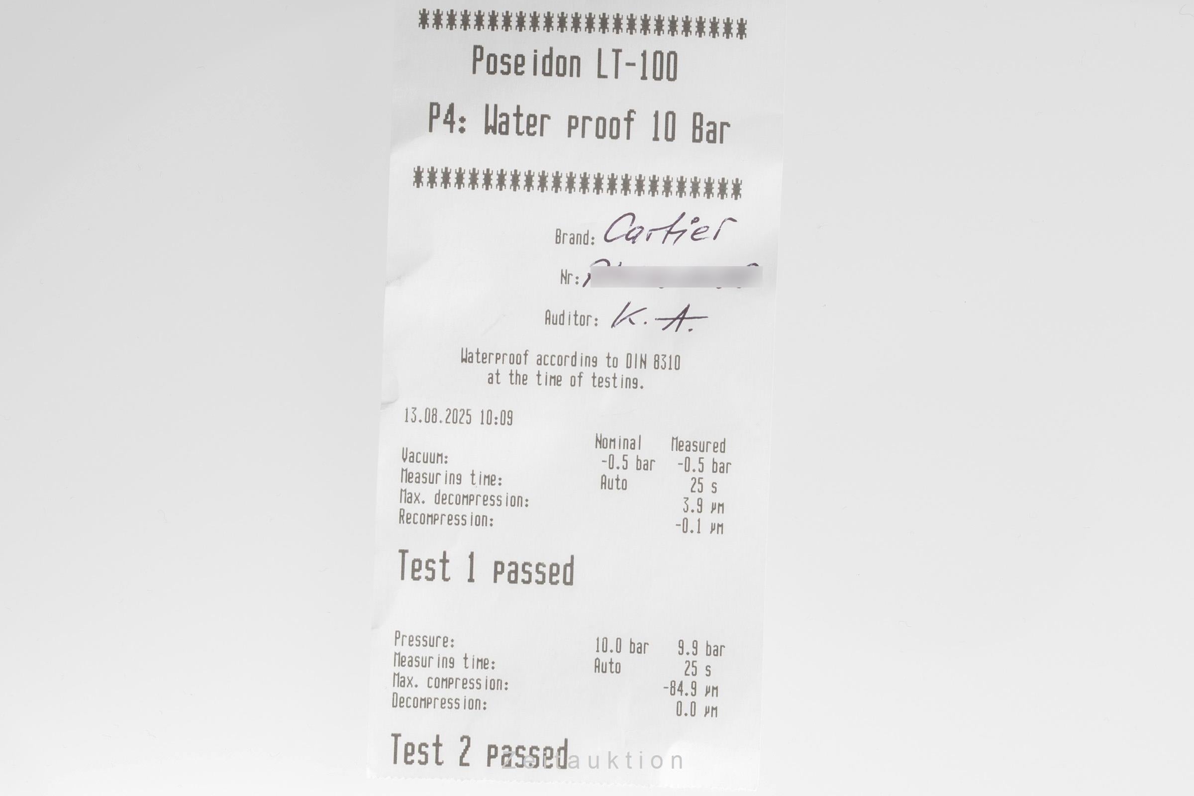 Cartier Pasha acier automatique montre pour hommes W31005H3  [2504480]