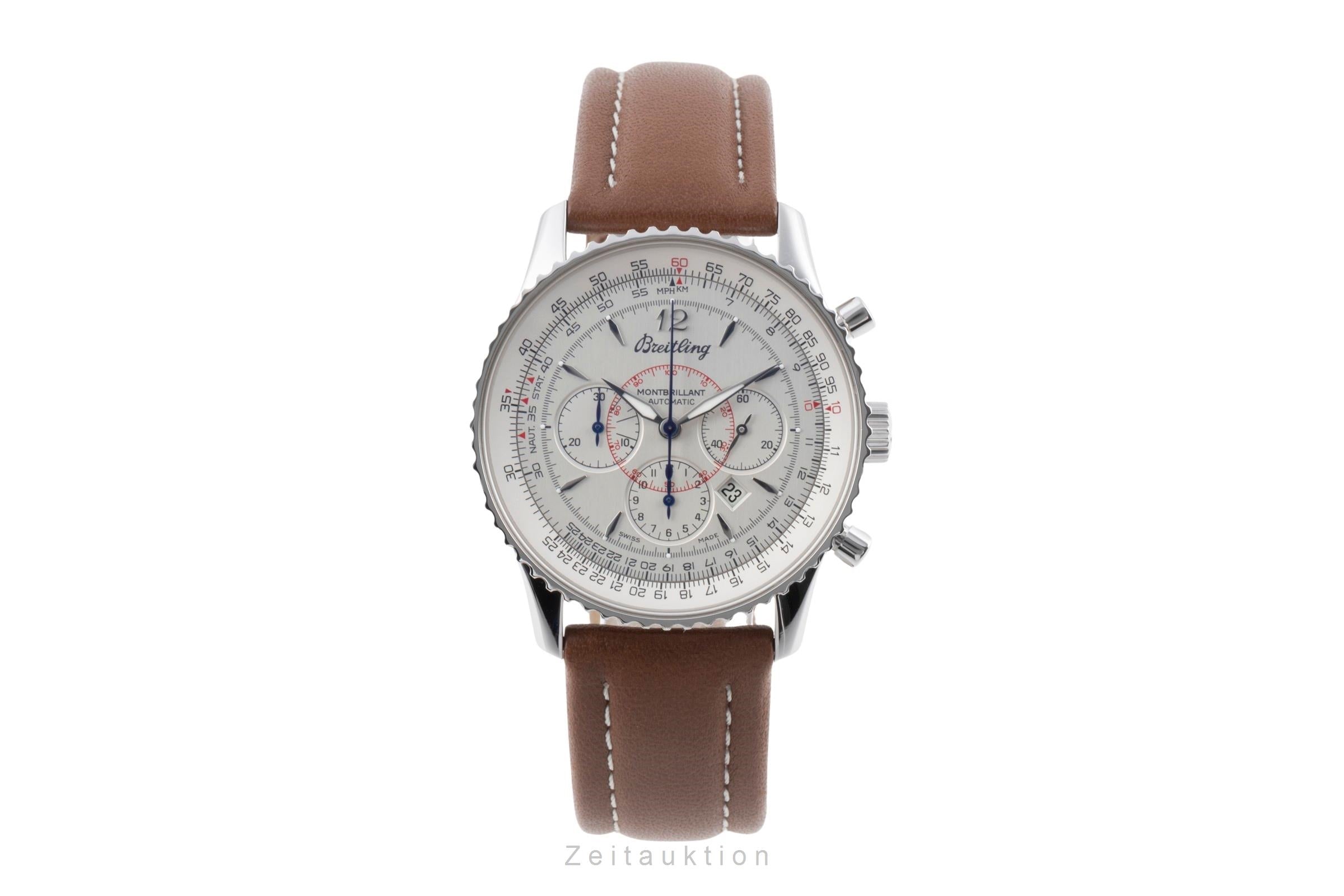 Breitling Montbrillant cronografo acciaio automatismo orologio da uomo A41370  [2504485]