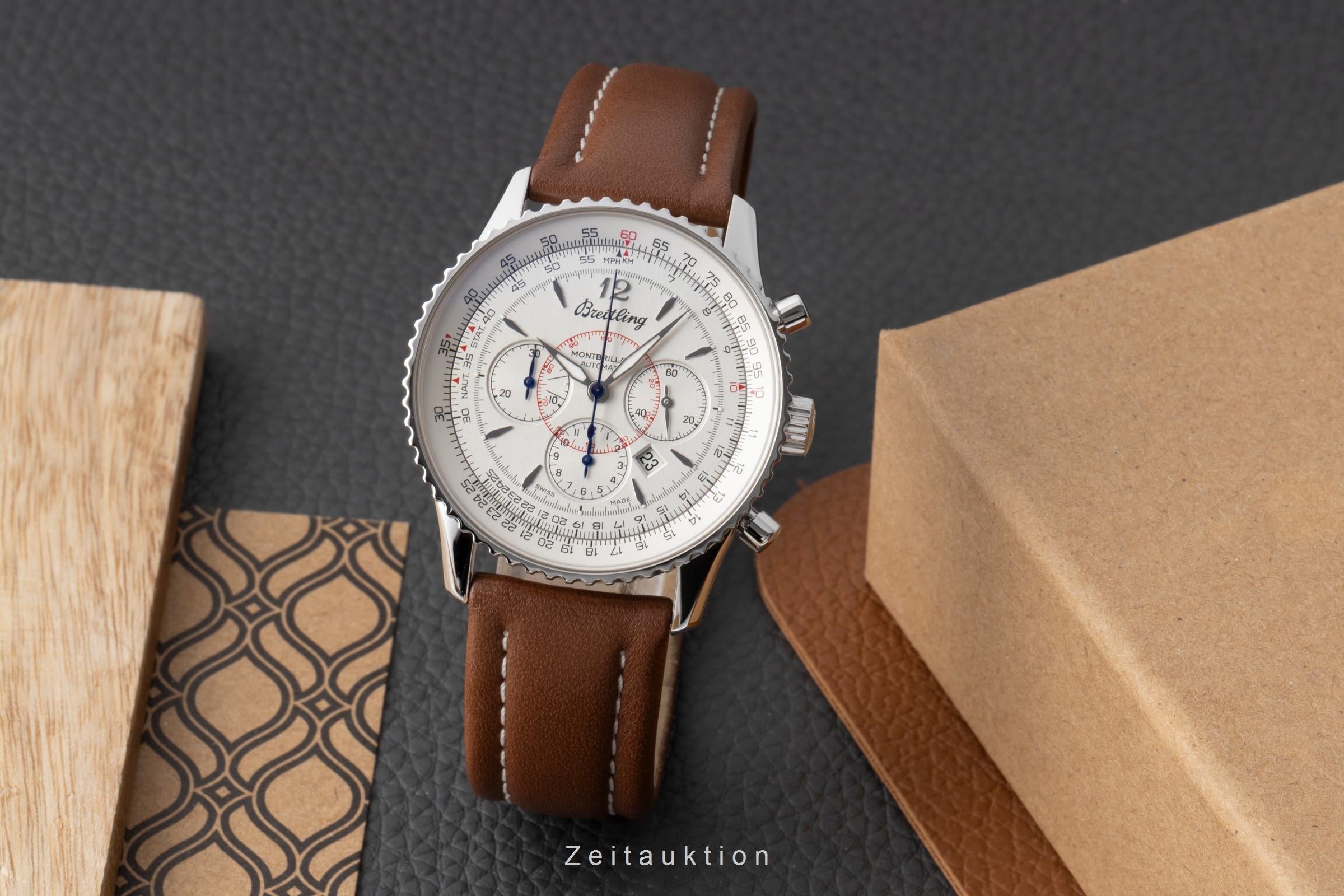 Breitling Montbrillant cronografo acciaio automatismo orologio da uomo A41370  [2504485]