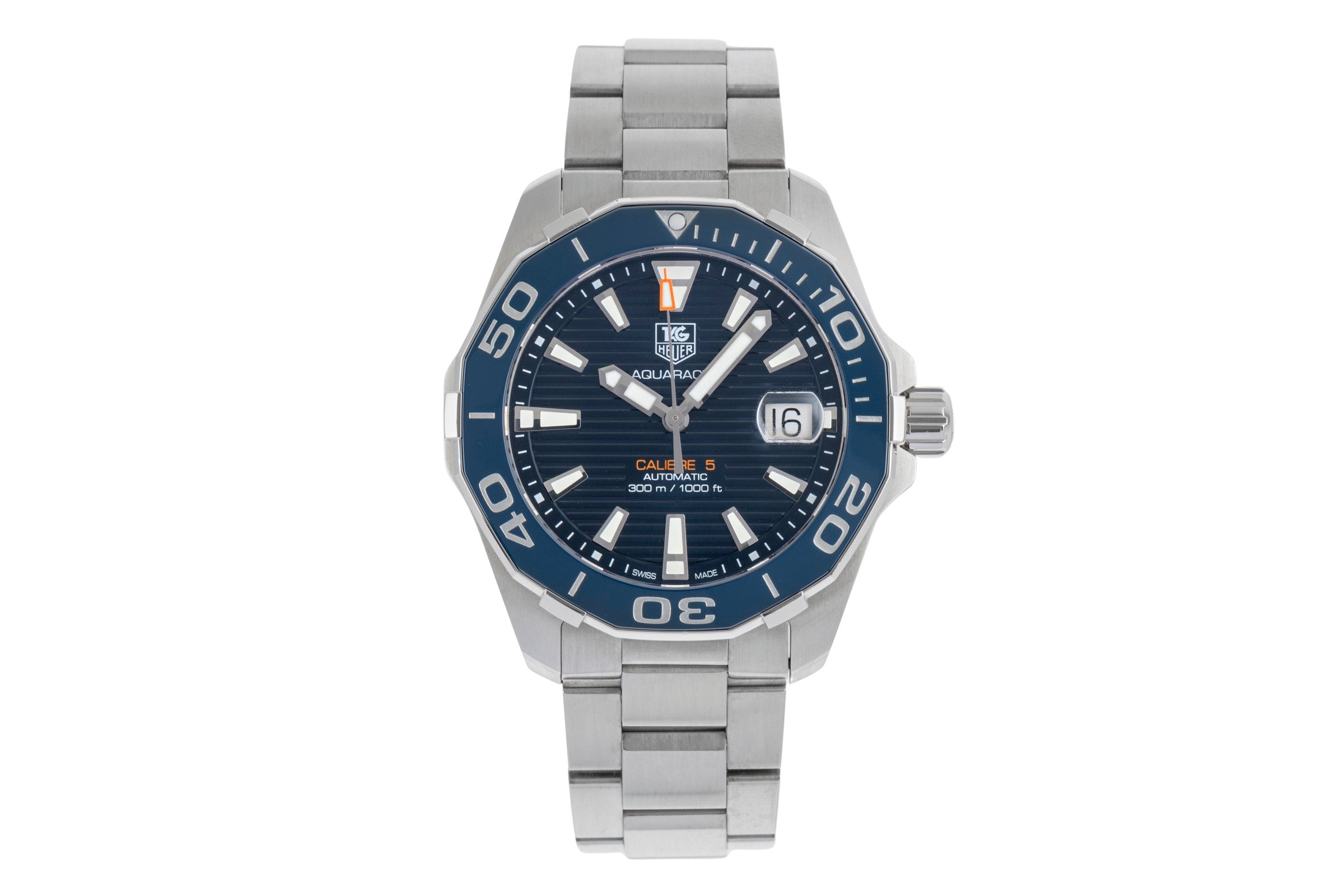 Tag Heuer Aquaracer acier automatique montre pour hommes WAY211C.BA0928 LP: 3450EUR  [2504488]