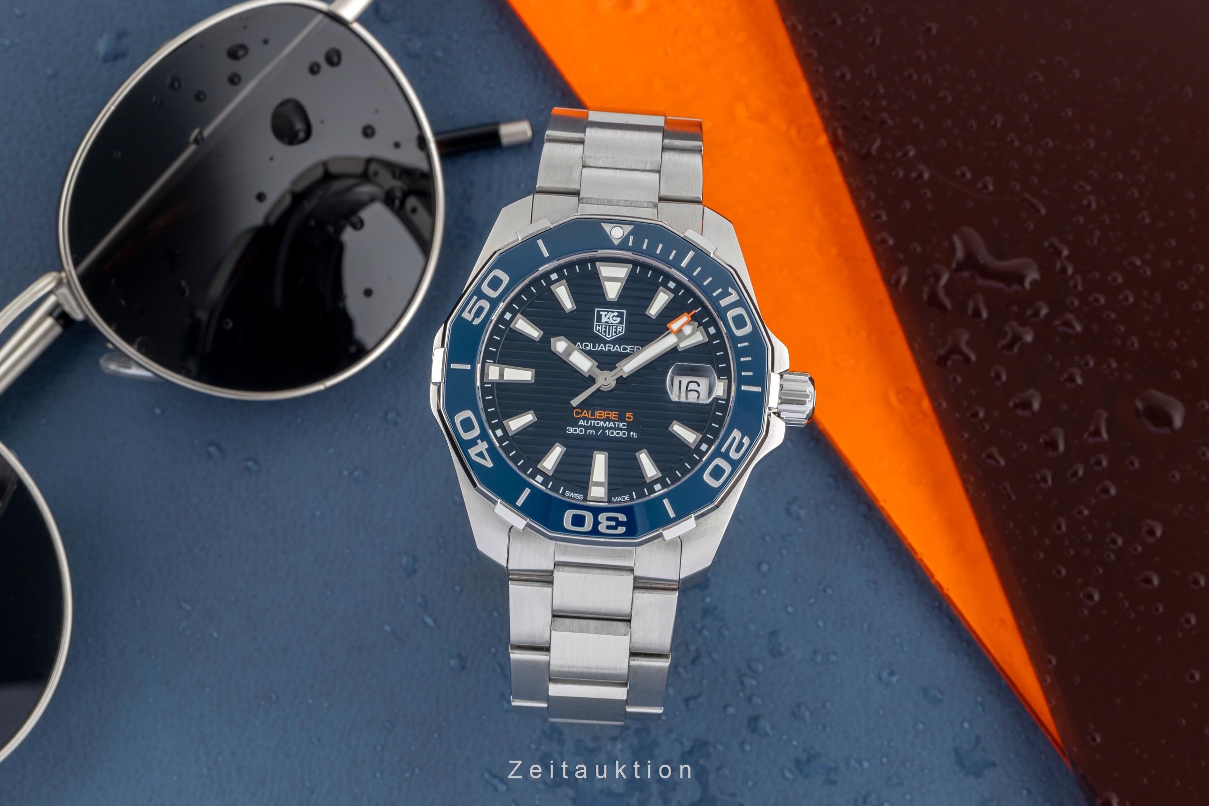 Tag Heuer Aquaracer acier automatique montre pour hommes WAY211C.BA0928 LP: 3450EUR  [2504488]