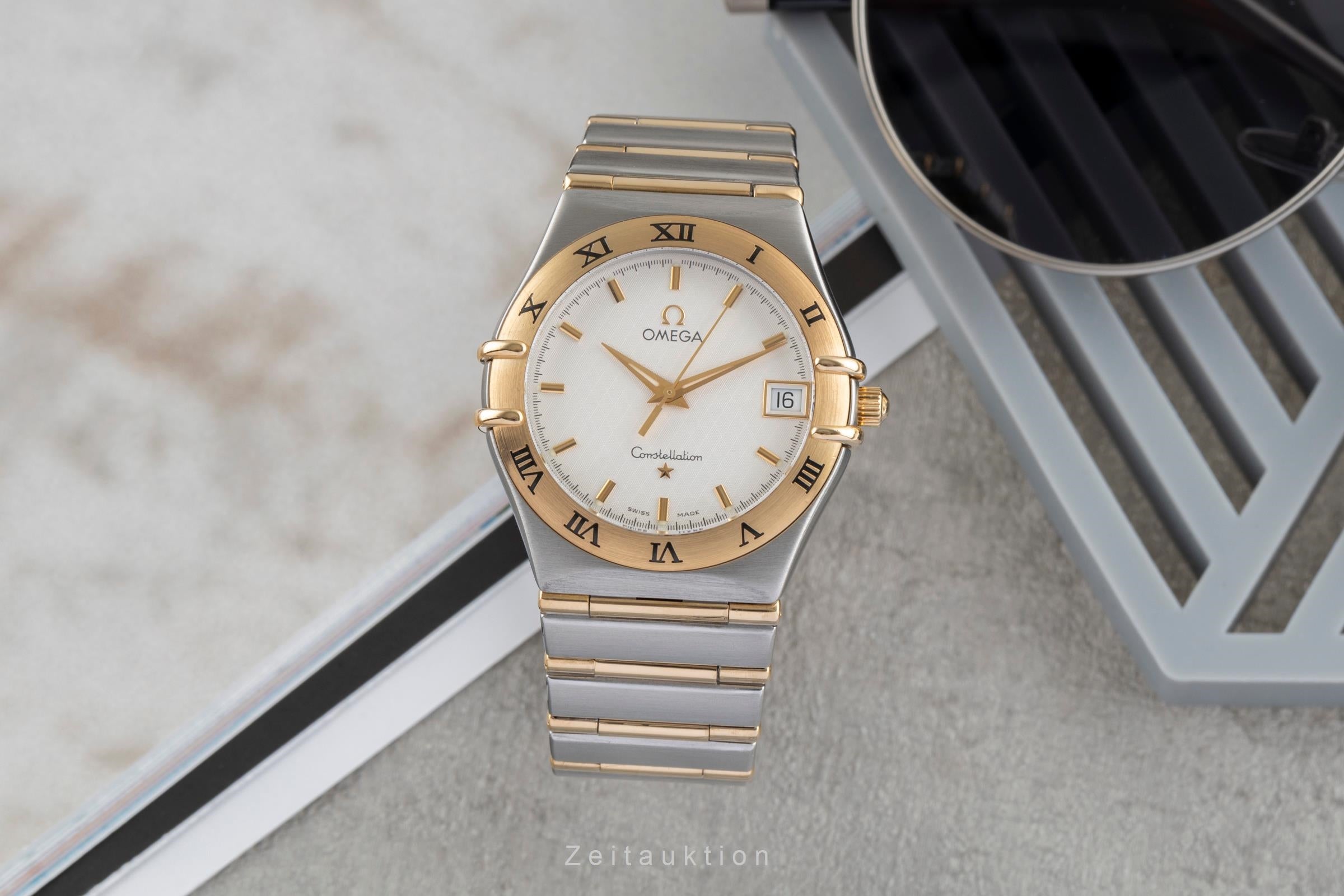 Omega Constellation steel / gold quartz men's watch 1212.30.00  [2504489]