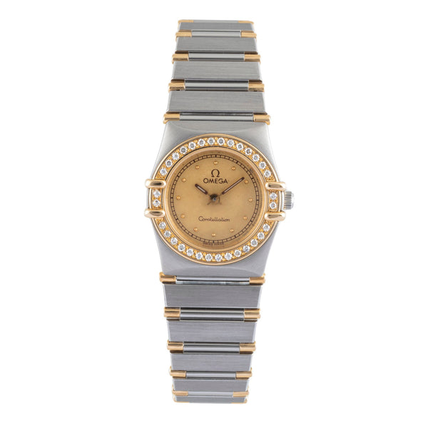 Omega Constellation Stahl / Gold Diamanten Quarz Damenuhr 895.1080.1 VP: 9600,-€ [2504490]
