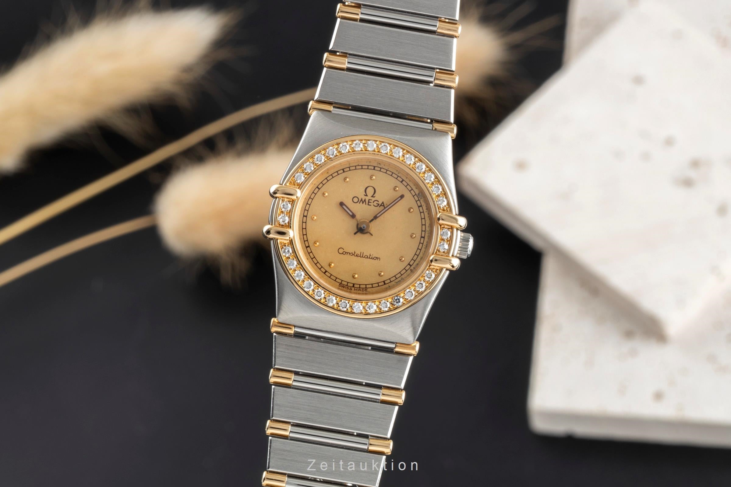 Omega Constellation Stahl / Gold Diamanten Quarz Damenuhr 895.1080.1 VP: 9600,-€ [2504490]