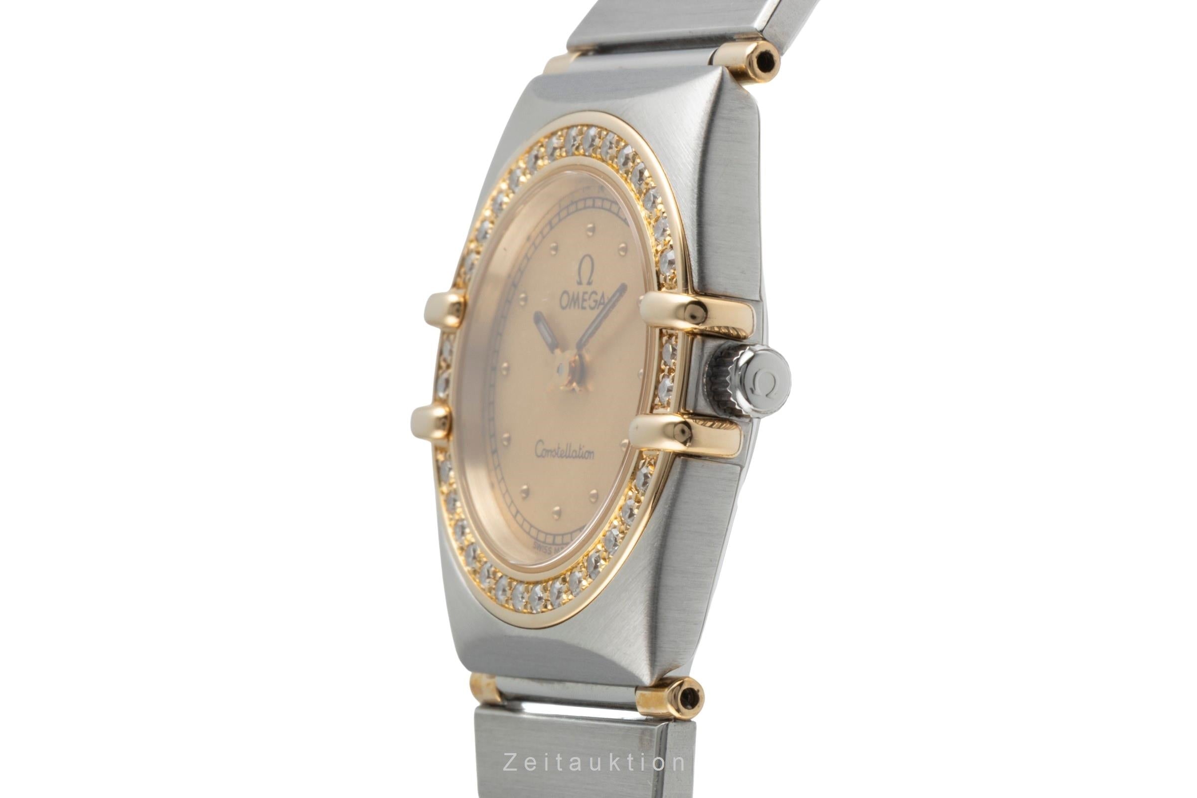 Omega Constellation Stahl / Gold Diamanten Quarz Damenuhr 895.1080.1 VP: 9600,-€ [2504490]
