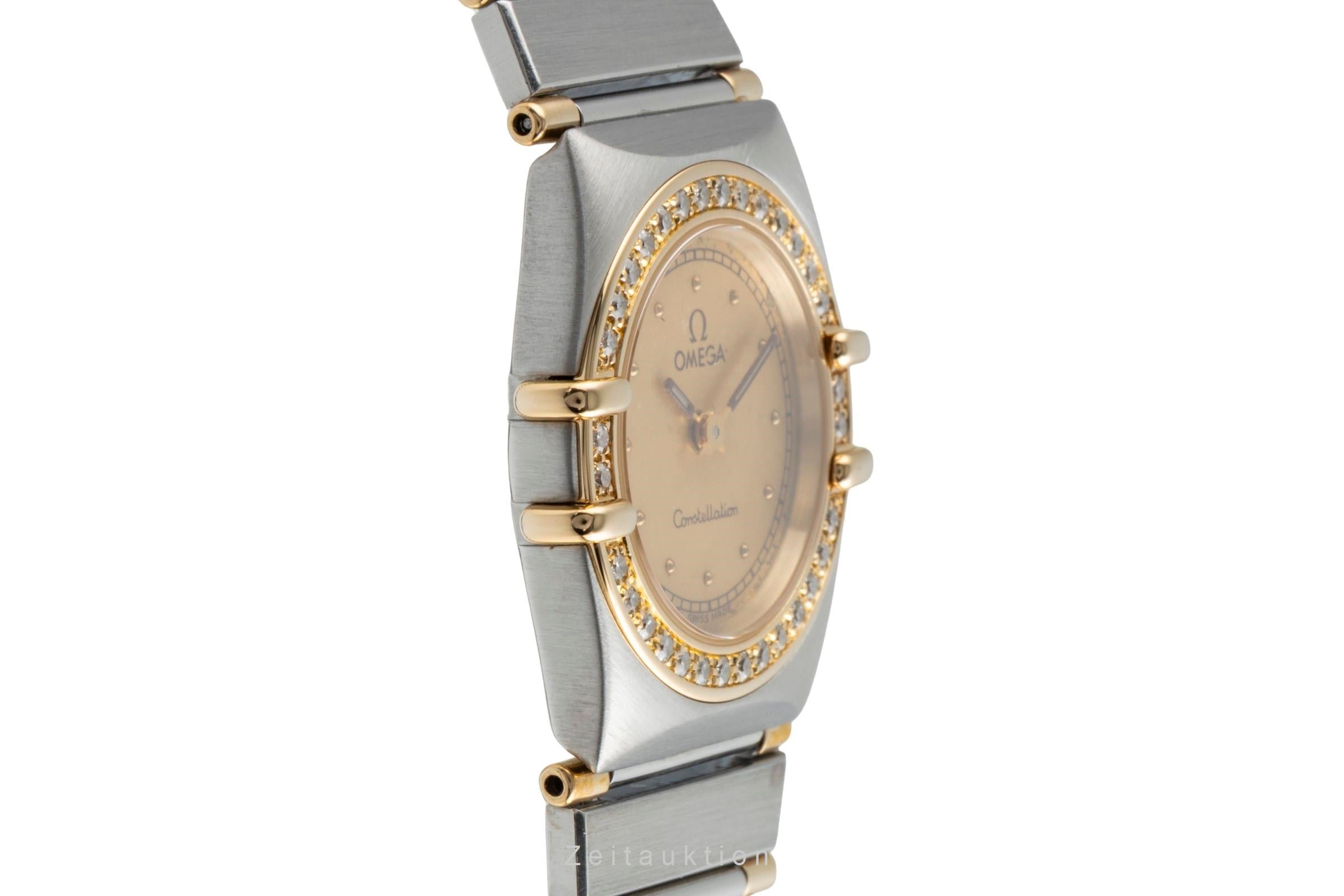 Omega Constellation Stahl / Gold Diamanten Quarz Damenuhr 895.1080.1 VP: 9600,-€ [2504490]