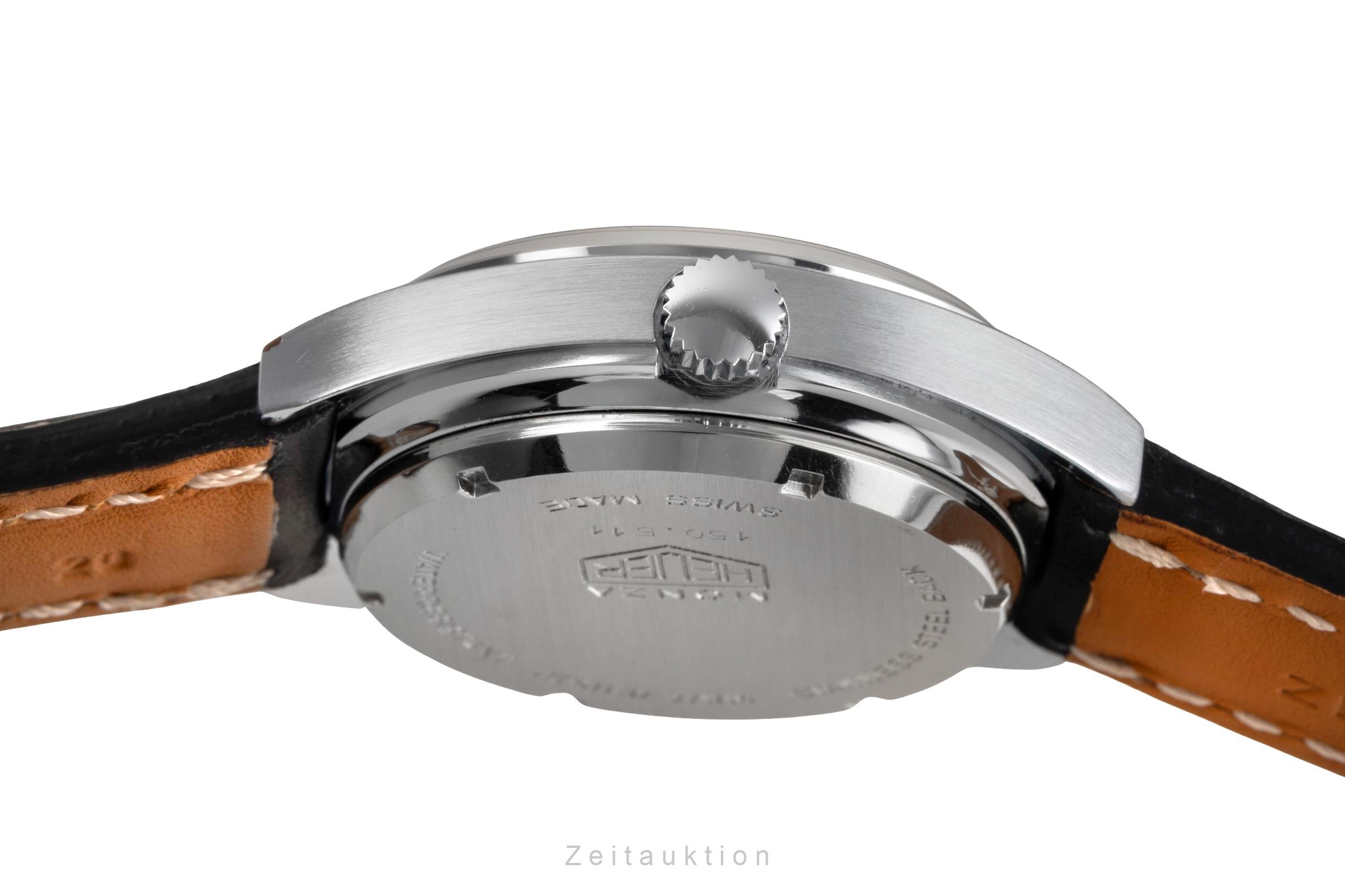 Heuer Monza chronographe laiton chromé automatique montre pour hommes 150.511 Vintage  [2504491]