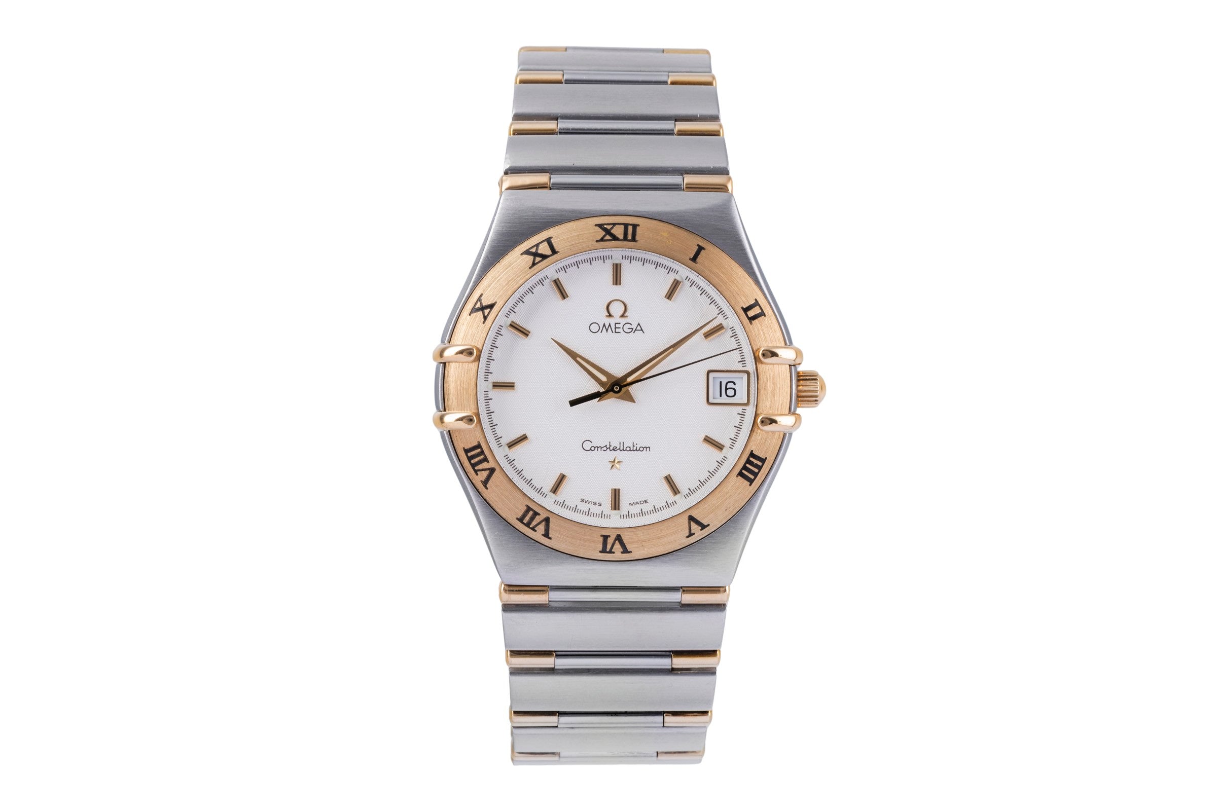 Omega Constellation acier / or  quartz montre pour hommes 1312.30.00  [2504492]