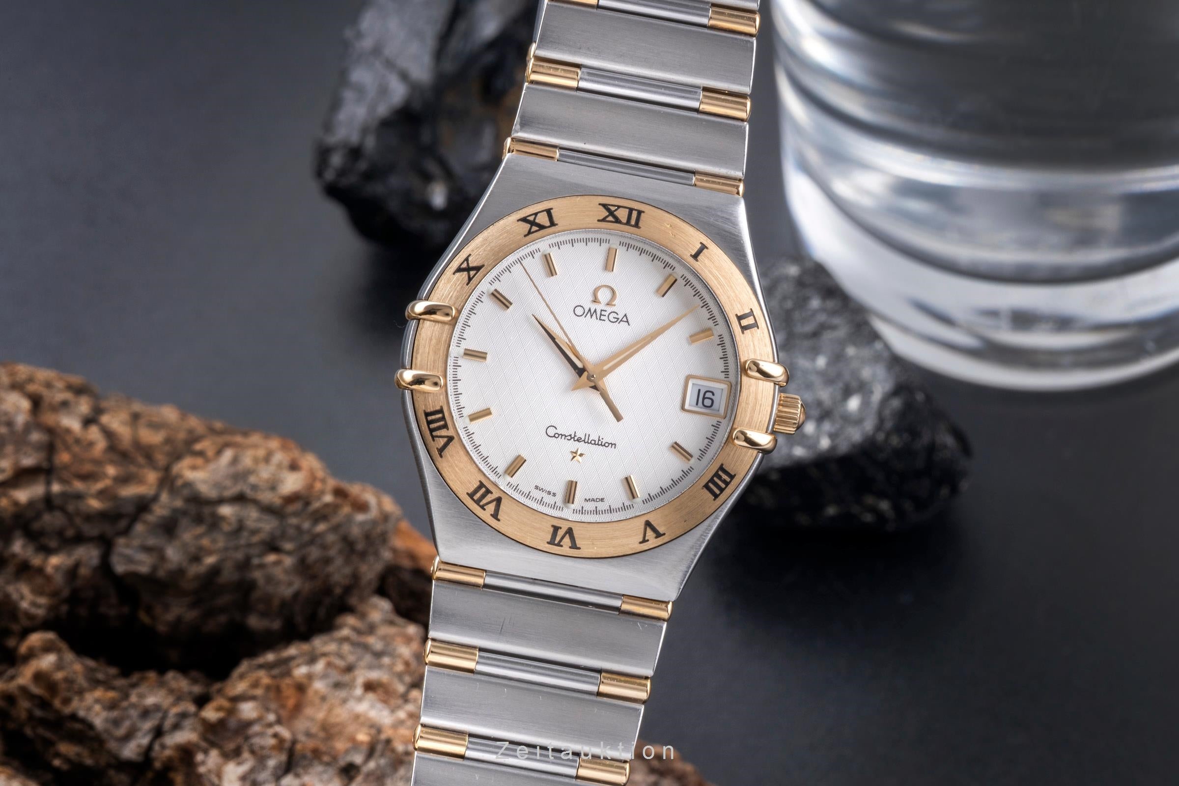 Omega Constellation acier / or  quartz montre pour hommes 1312.30.00  [2504492]
