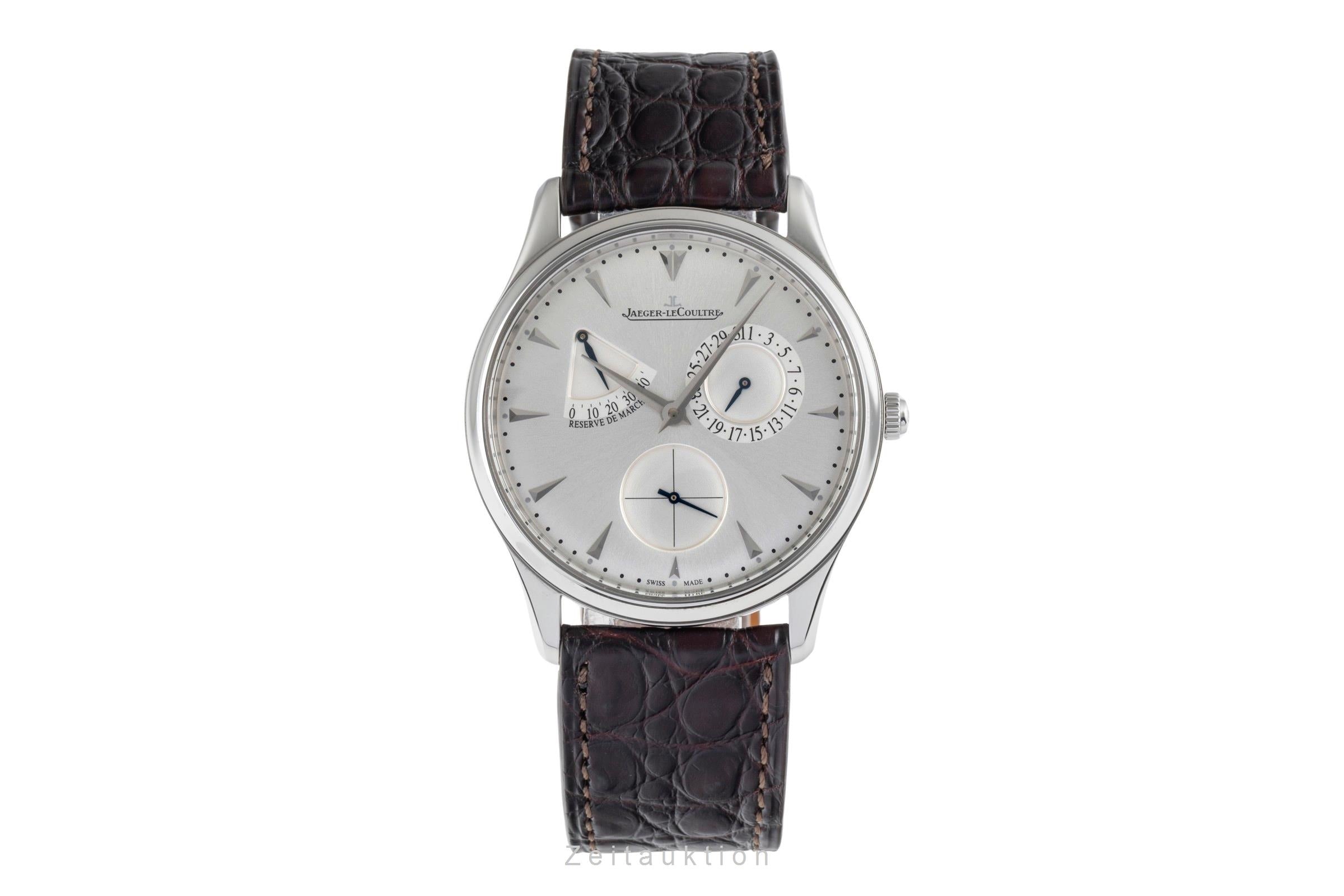 Jaeger LeCoultre Master Ultra Thin acero automático reloj para caballeros Q1378420  176.8.38.S LP: 10800EUR  [2504496]