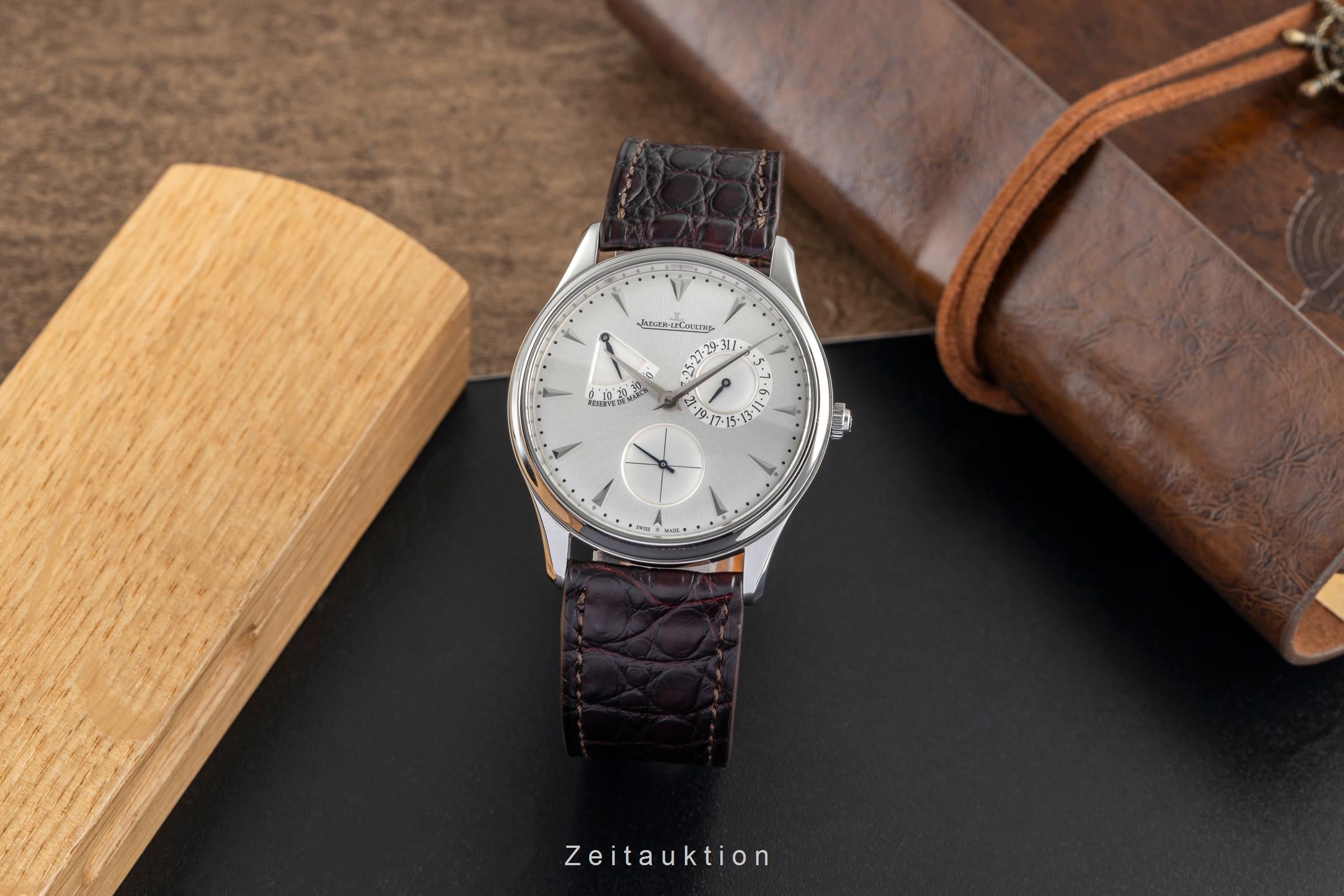 Jaeger LeCoultre Master Ultra Thin acero automático reloj para caballeros Q1378420  176.8.38.S LP: 10800EUR  [2504496]