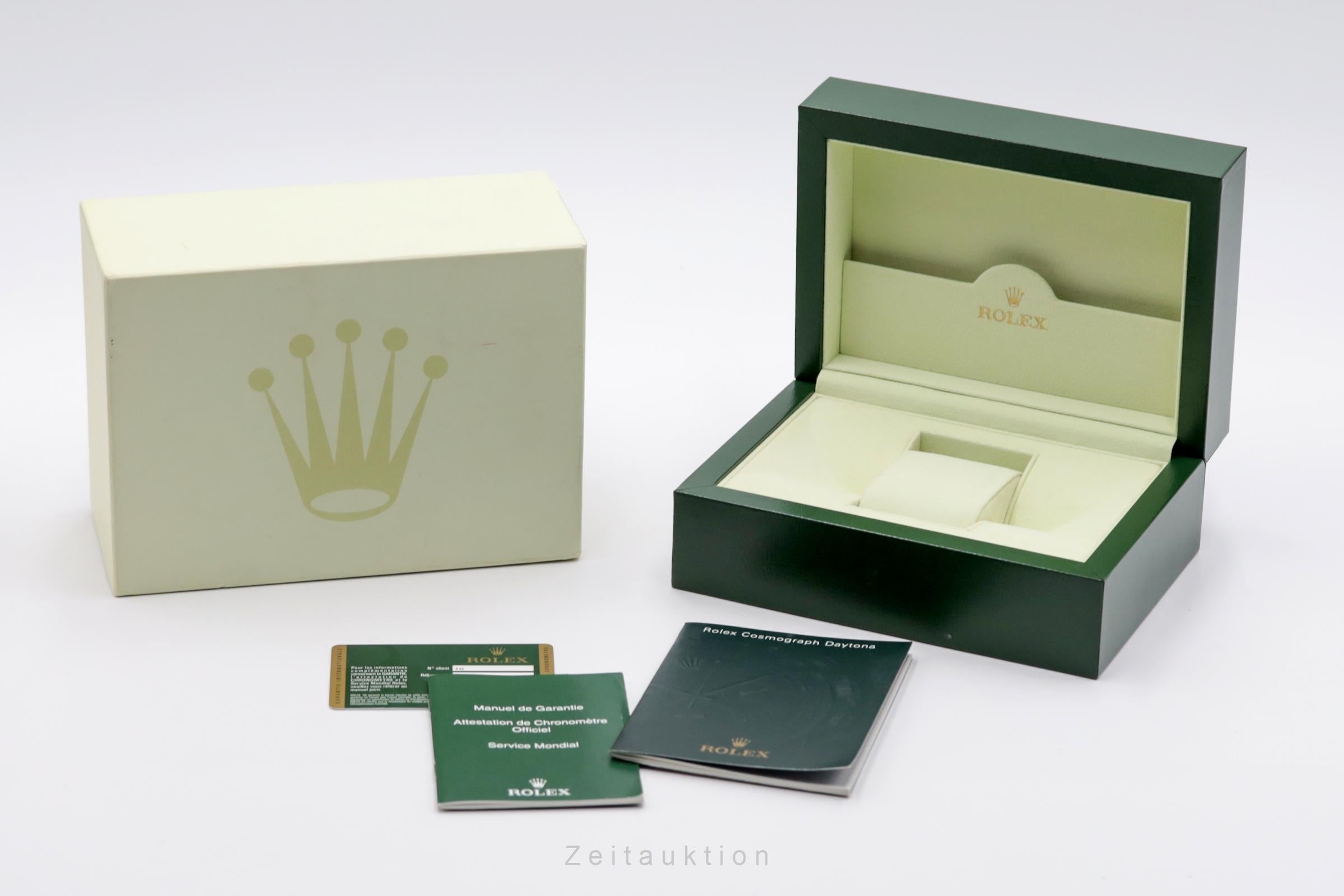 Rolex Daytona Black Dial Chronograph Stahl Automatik Herrenuhr Ref. 116520 B&P [2504501]