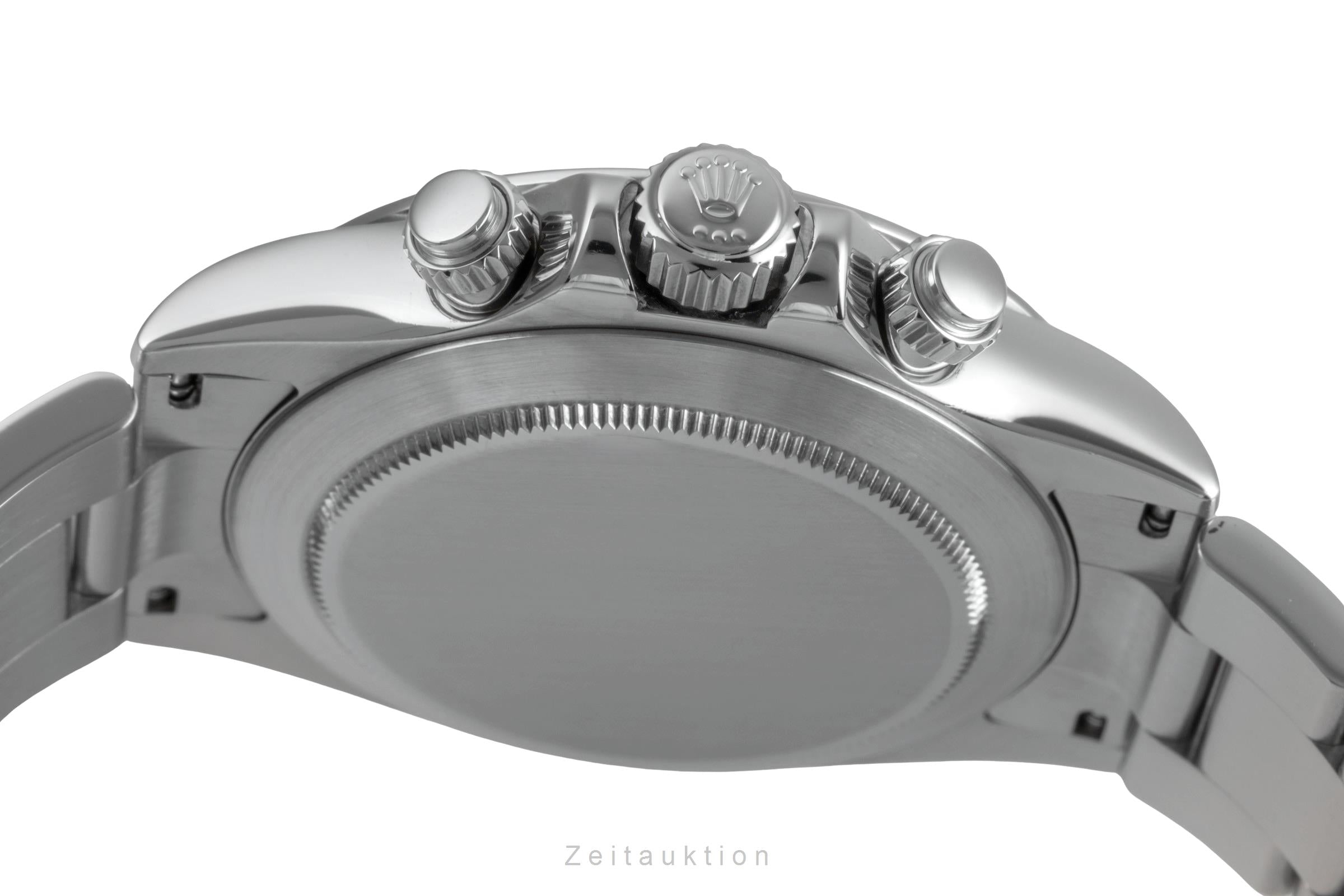 Rolex Daytona Black Dial Chronograph Stahl Automatik Herrenuhr Ref. 116520 B&P [2504501]