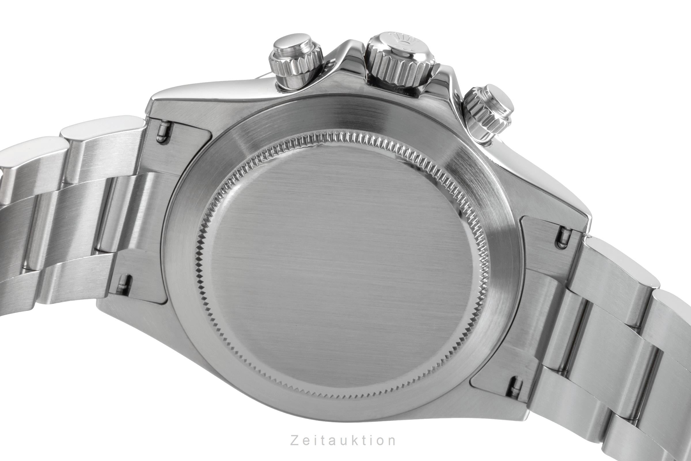 Rolex Daytona Black Dial Chronograph Stahl Automatik Herrenuhr Ref. 116520 B&P [2504501]