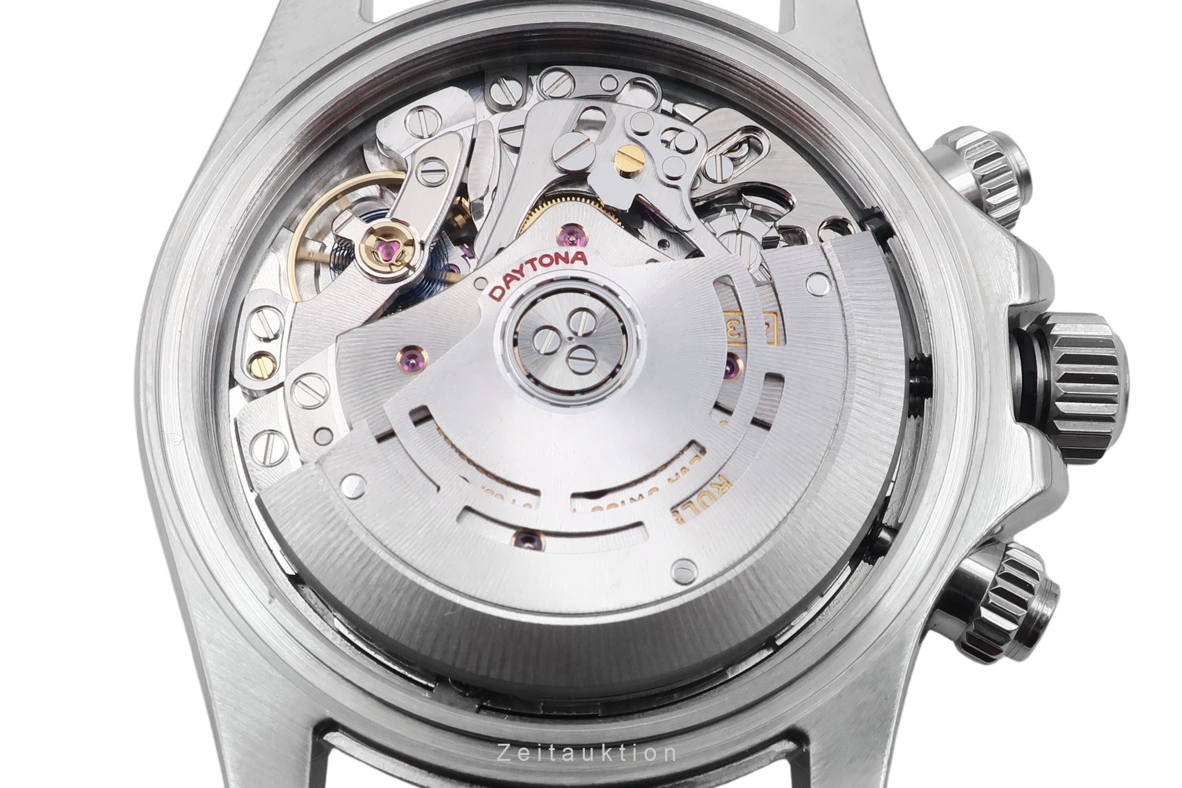 Rolex Daytona Black Dial Chronograph Stahl Automatik Herrenuhr Ref. 116520 B&P [2504501]