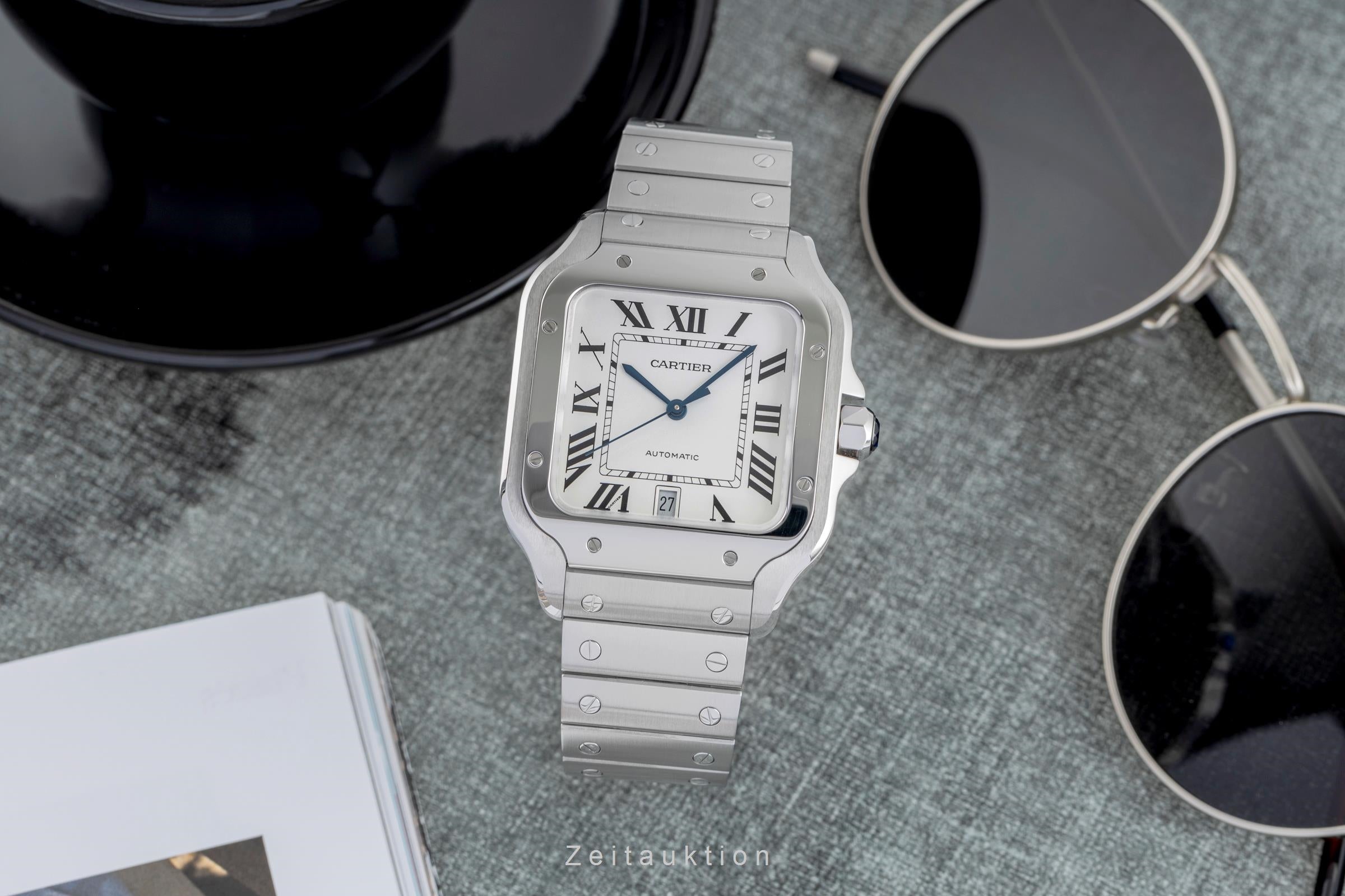 Cartier Santos steel automatic men's watch WSSA0018 LP: 8850EUR  [2504502]