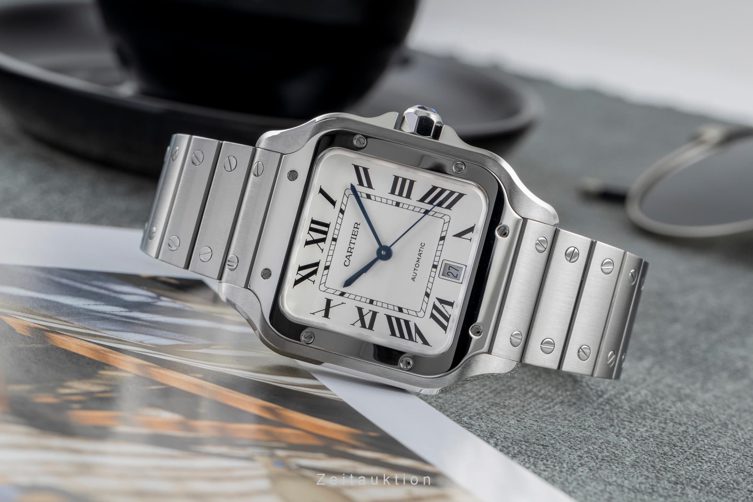Cartier Santos steel automatic men's watch WSSA0018 LP: 8850EUR  [2504502]