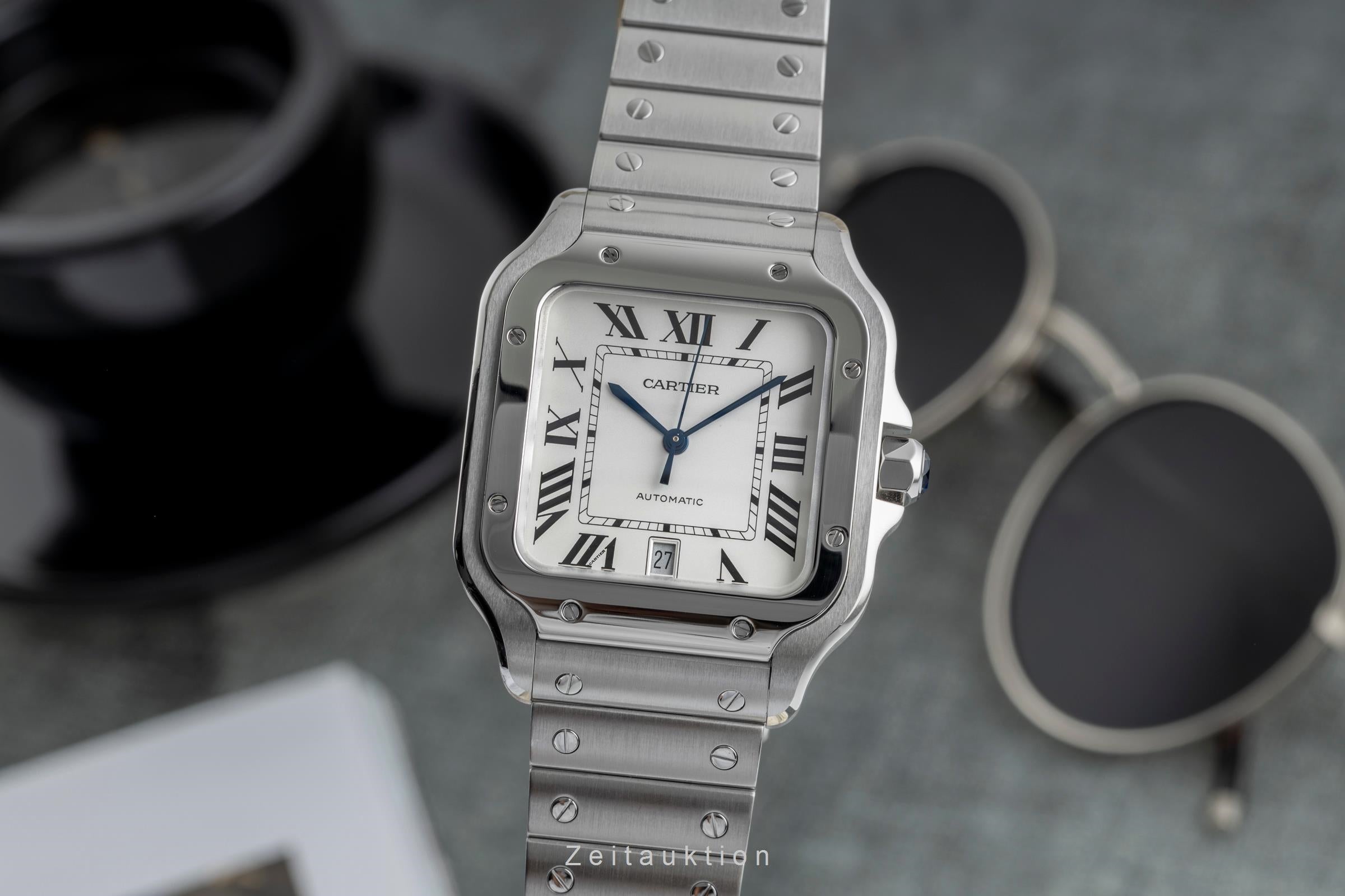 Cartier Santos steel automatic men's watch WSSA0018 LP: 8850EUR  [2504502]