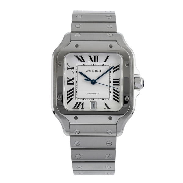 Cartier Santos steel automatic men's watch WSSA0018 LP: 8850EUR  [2504517]