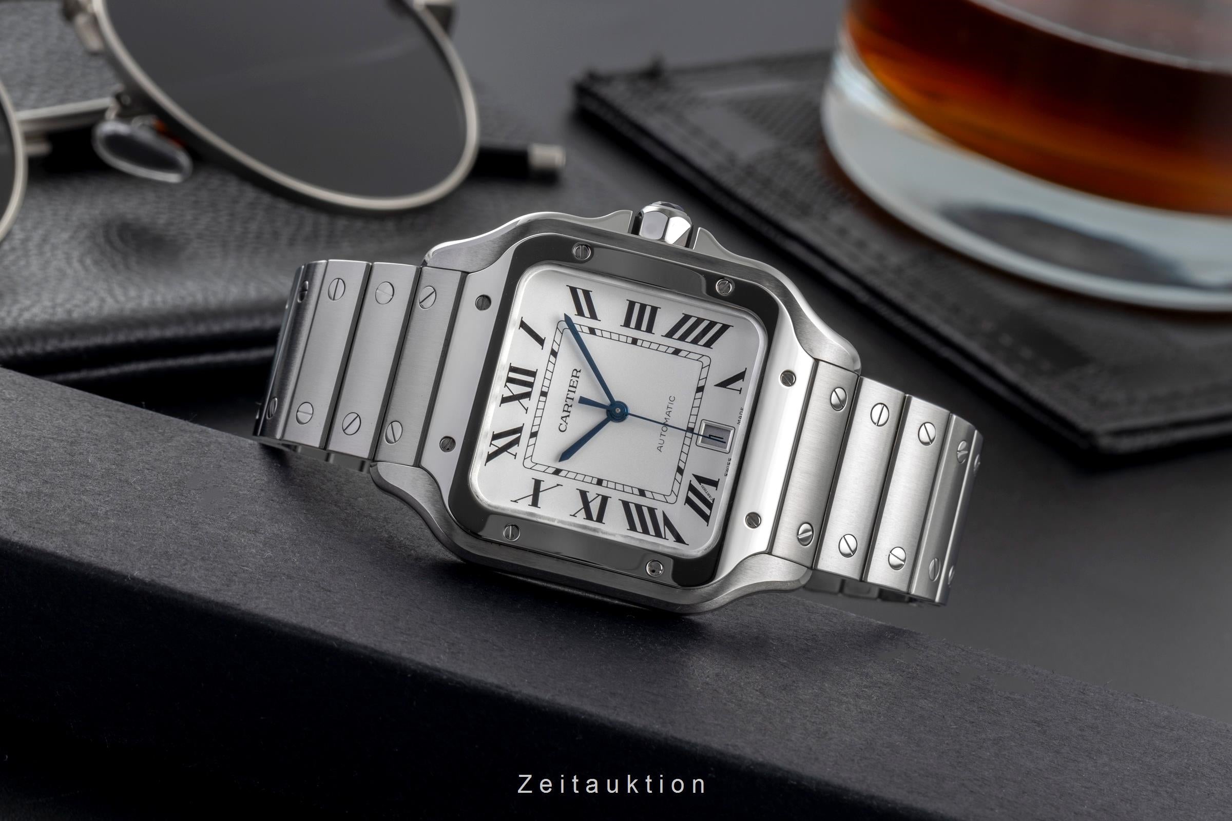 Cartier Santos steel automatic men's watch WSSA0018 LP: 8850EUR  [2504517]